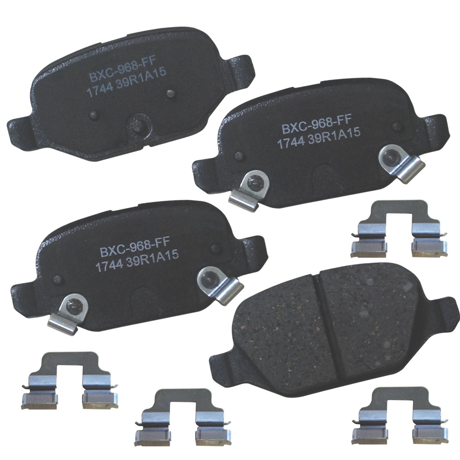 Bendix Premium Sbc1744 Ceramic Rear Brake Pads For Fiat 500 2017-2013