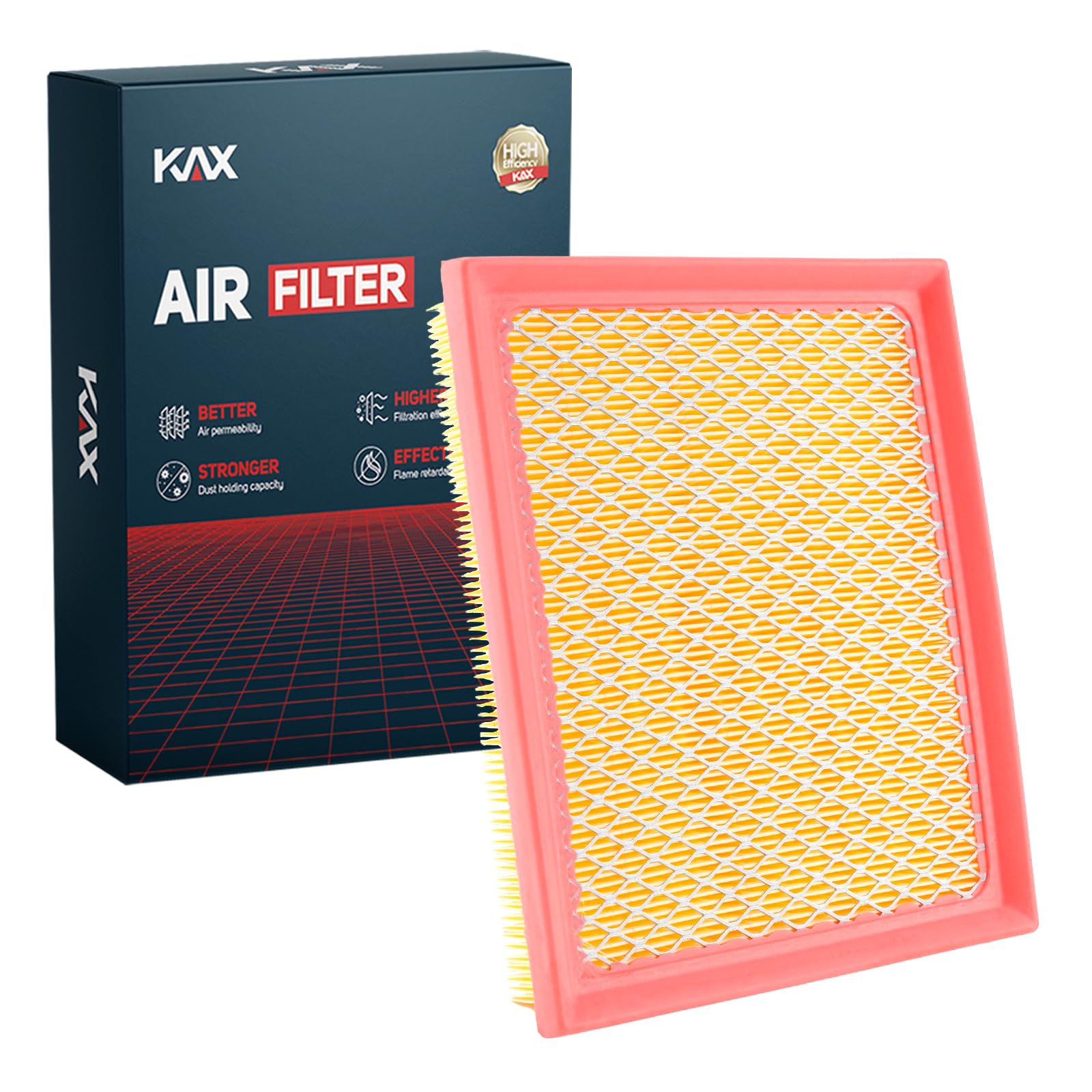 Kax Engine Air Filter, Ca10741 Replacement For Prius, Prius V, Ct200H, Ra-V4, Prius Plug-In, Nx300H, Advanced Air Filter Media,