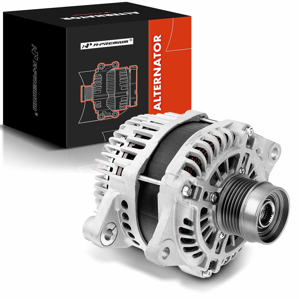 A-Premium Alternator Compatible with Dodge Journey 2009-2020, L4 2.4L, 12V 160A CW 6-Groove Clutch Pulley, Replace# A2TX0281, 48