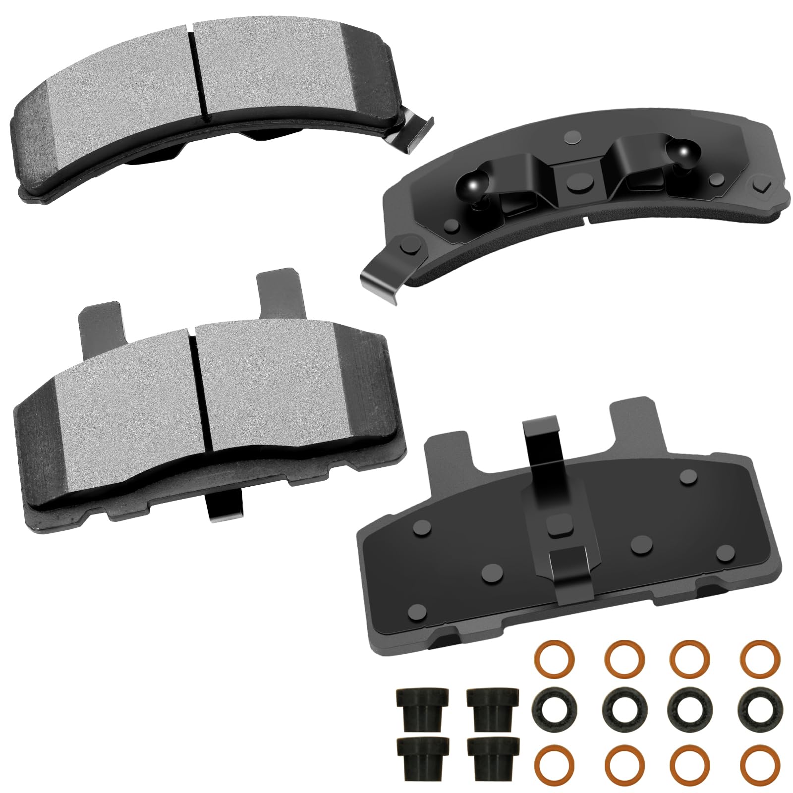 Cciyu D369 Front Ceramic Brake Pads Kits 4Pcs Fit For Dodge For Ram 1500,For Gmc C1500,C1500 Suburban,C2500,K1500,K1500 Suburban