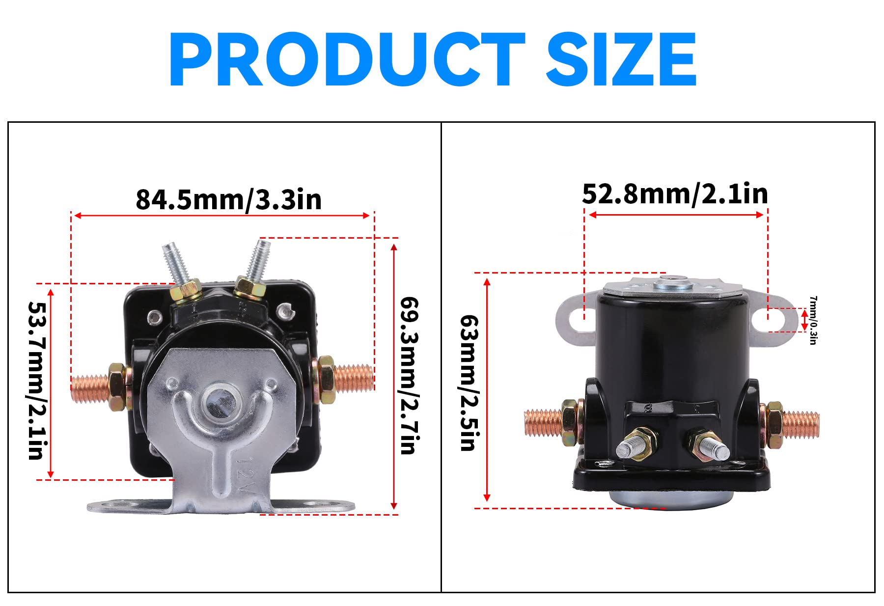Stylemafia Starter Solenoid Relay Sw3 Compatible With Ford Tractor Lincoln Mercury Mustang Golf Cart Johnson Outboard 12V
