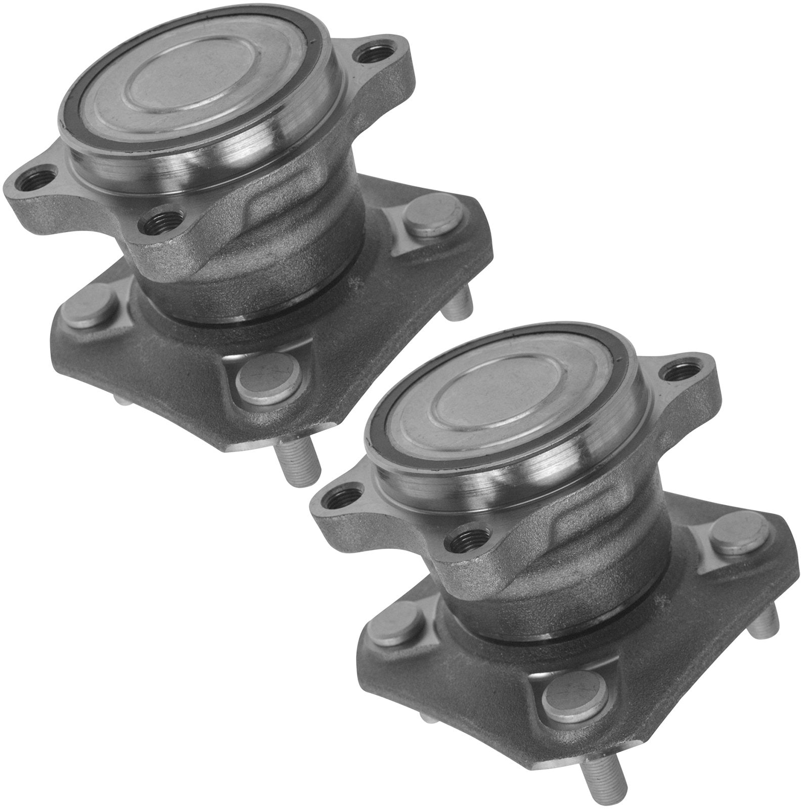 Trq Rear Wheel Hub Bearings Assembly Set Compatible With 2007-2012 Nissan Sentra