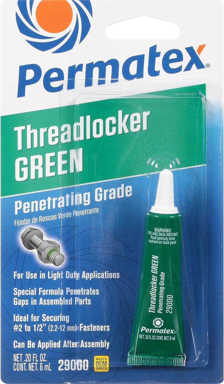 Permatex Threadlocker 6 Ml Green