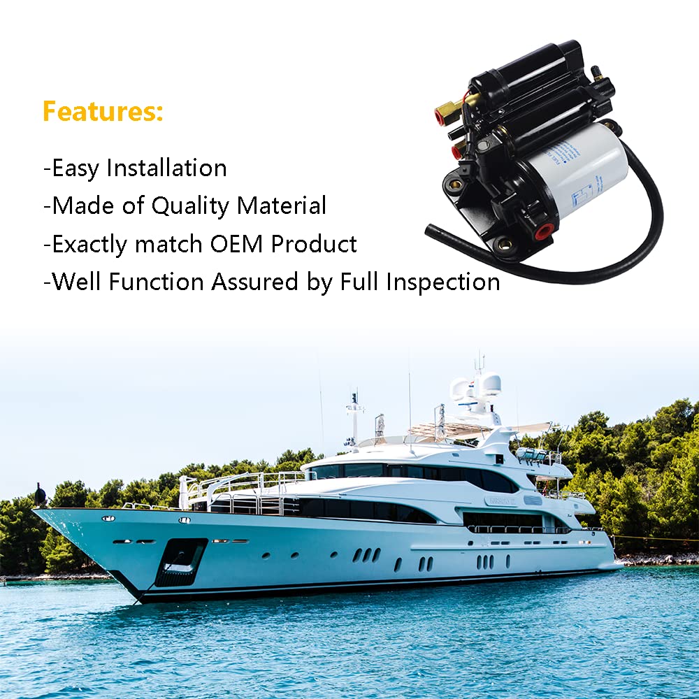 Electric Fuel Pump Assembly Replacement For Volvo Penta 21608511 21545138 4.3L 5.0L 5.7L for 4.3OSI 4.3GXI 5.0OSI 5.0GXI 5.7GI 5