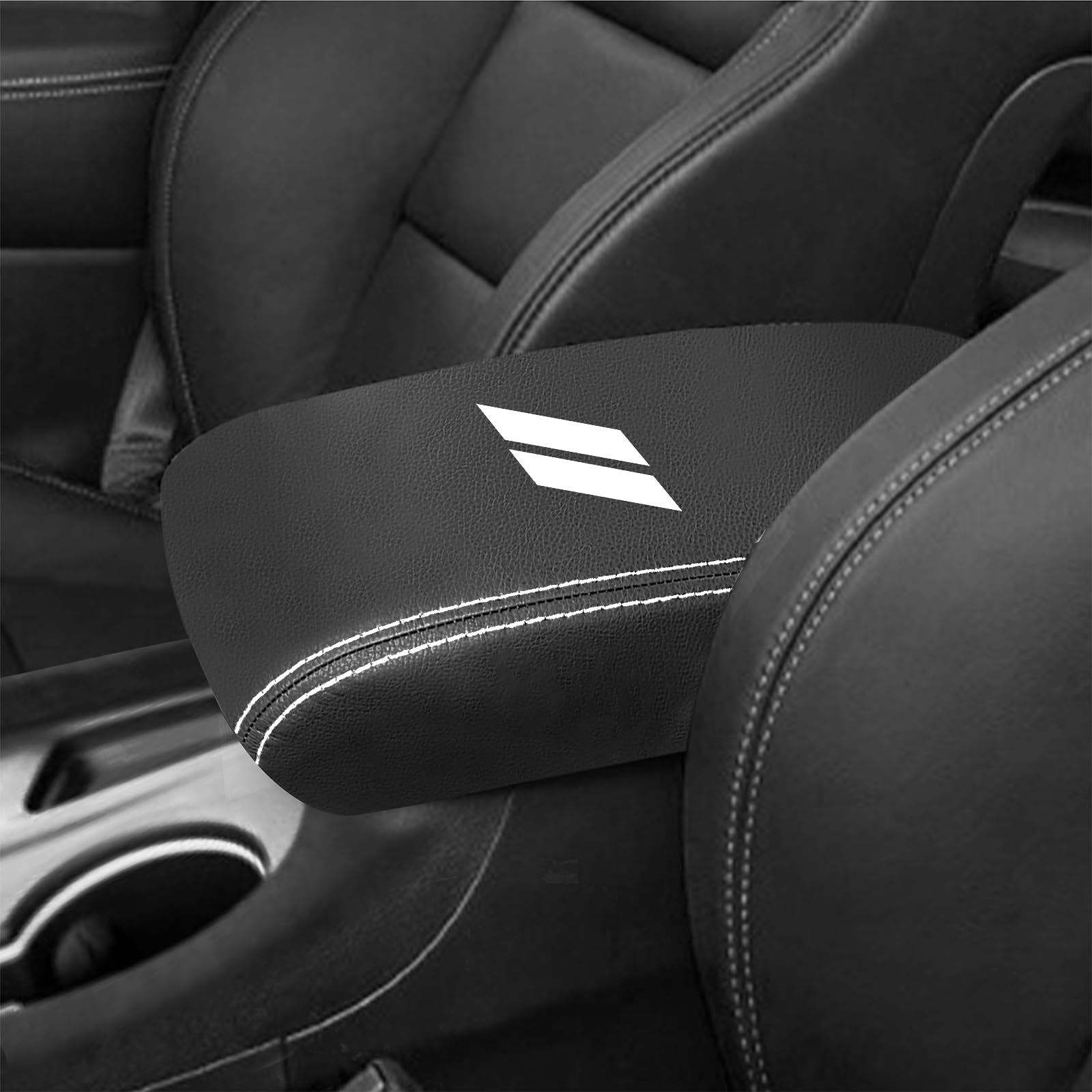 Yosrter For Dodge Durango Accessories 2021 2022 2023 2024 2025 Center Console Armrest Cover Interior Box Anti-Scratch Leather Ce