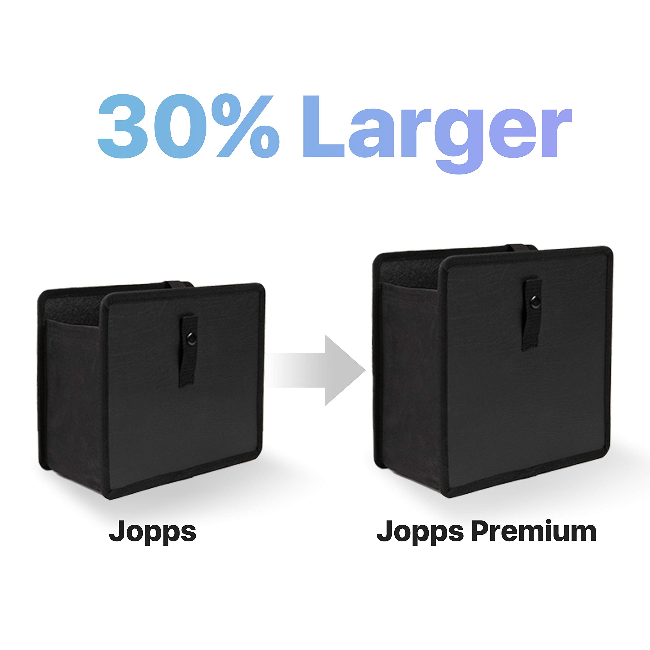 KMMOTORS Jopps Premium Diamond Car Trash Can - Luxury Foldable Bin with Strap, PU Leather & Oxford, Waterproof, Bling Crystal De