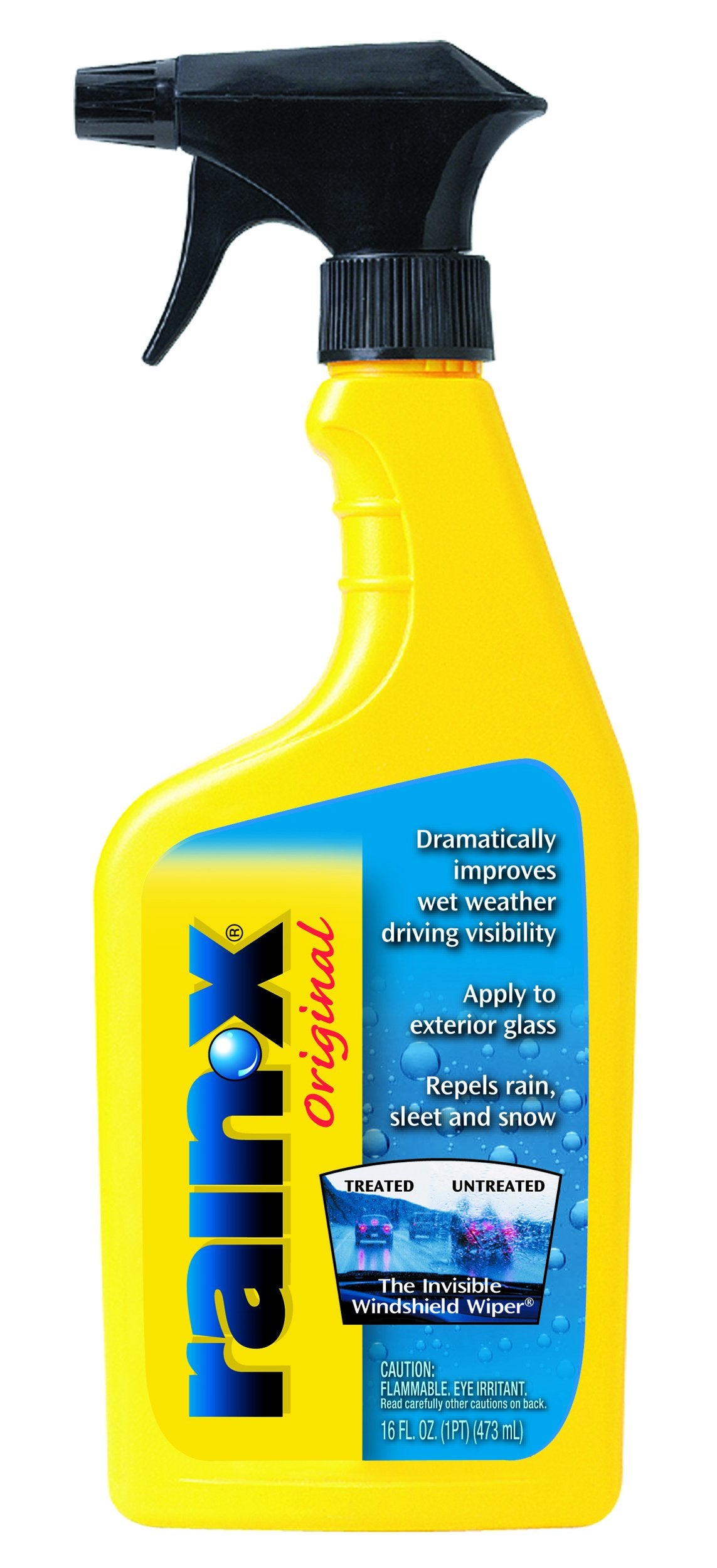 Rain-X 800002250-6Pk Glass Treatment Trigger, 16 Fl Oz - Exterior Glass Treatment To Dramatically Improve Wet Weather Driving Vi