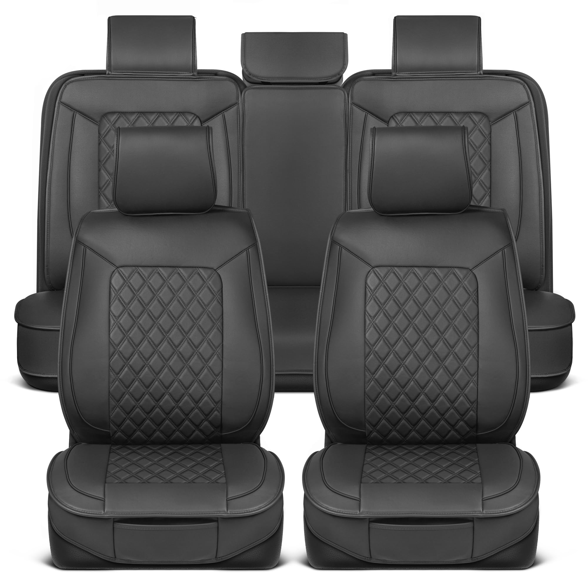 Motorbox Prestige Premium Seat Covers, Semi-Custom Fit Car Seat Covers Full Set, Automotive Interior Cover for Car Truck Van SUV