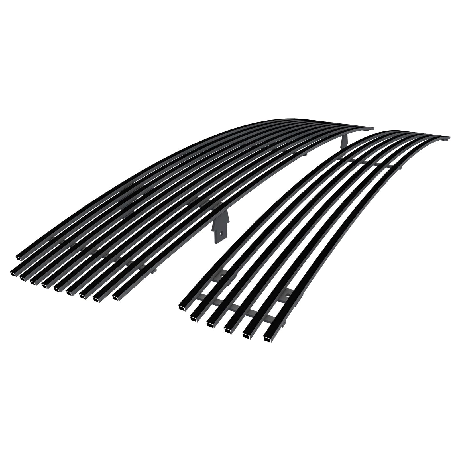 Aps Compatible With Nissan Maxima 2009-2014 Stainless Steel Black 8X6 Horizontal Billet Grille Insert Combo N87774J