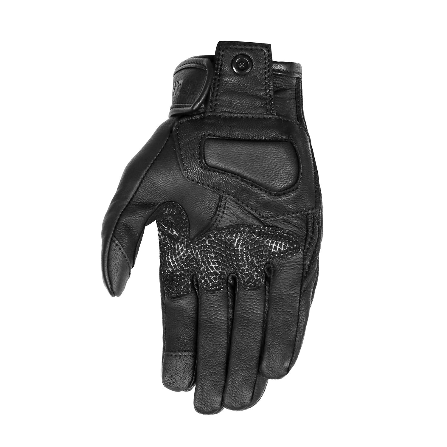 Updated Men'S And Womens Black Motorcycle Gloves Armored Knuckle Protector Motorbike Riding Gloves(Updated,Non-Perforated, Xxl)