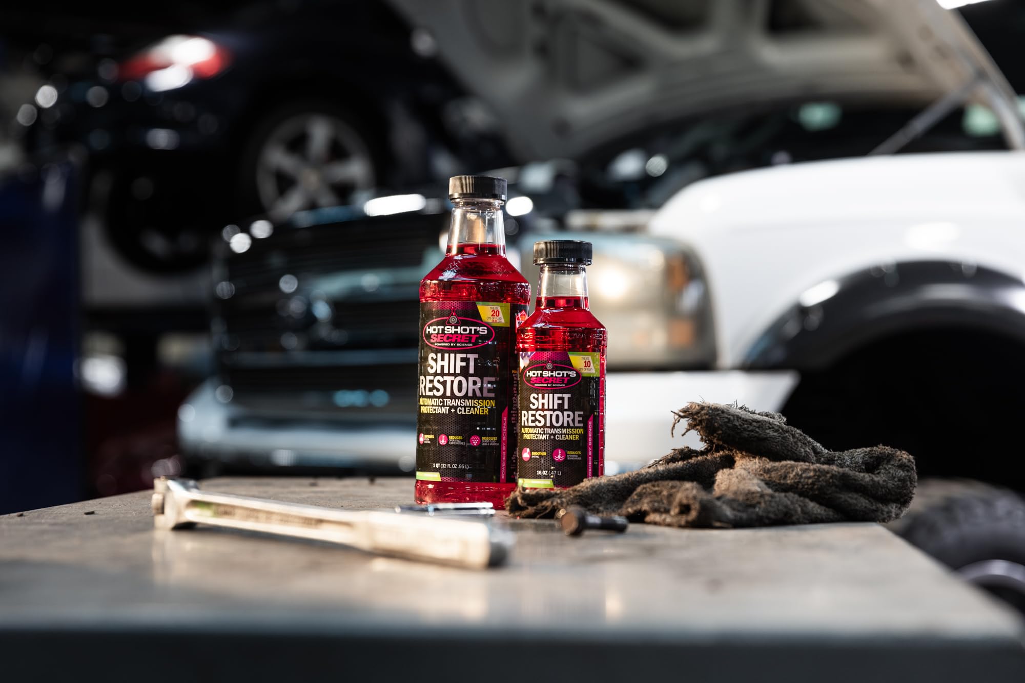Hot Shot'S Secret Shift Restore Automatic Transmission Additive 16 Fl Oz Bottle