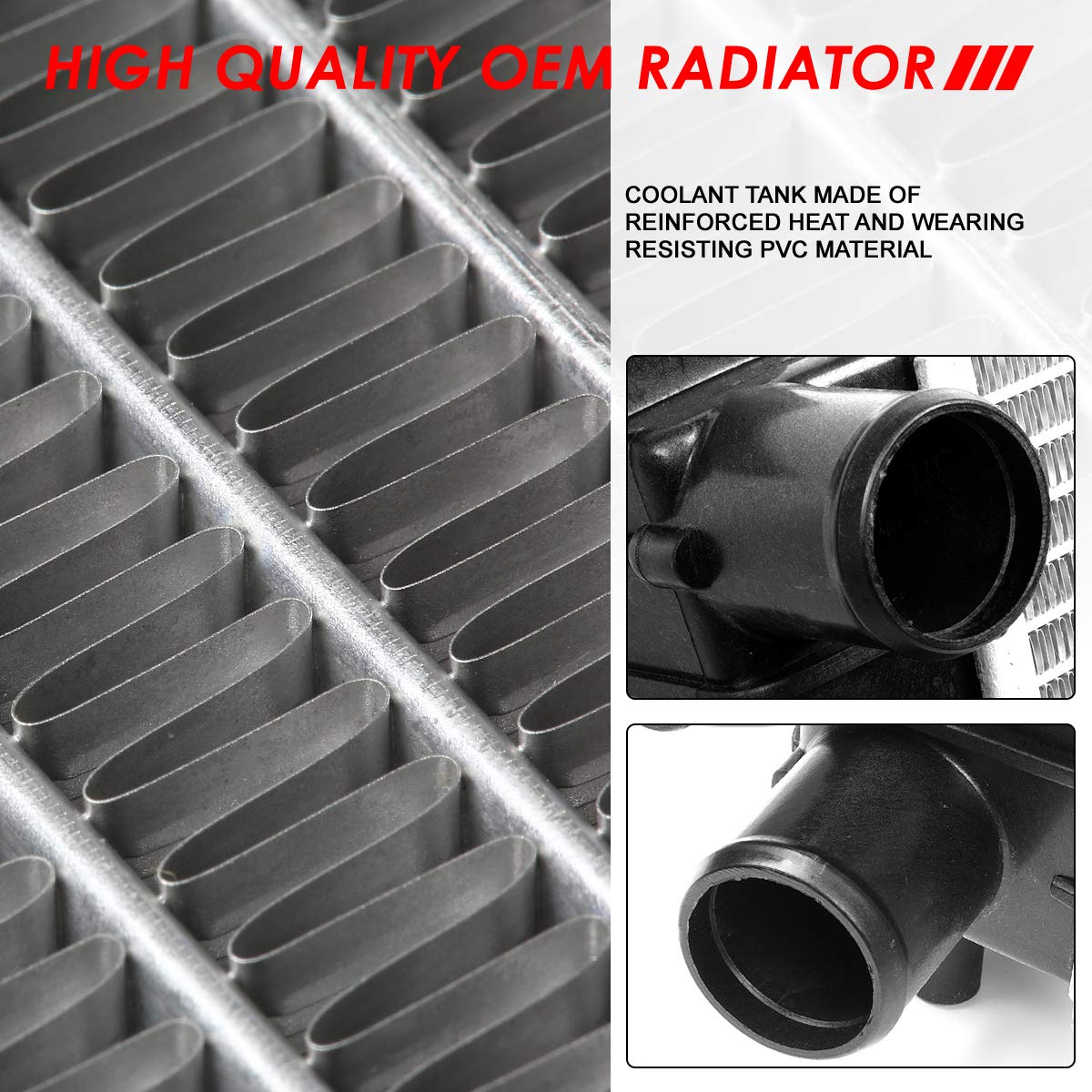 Auto Dynasty Radiator Compatible With 99-07 Ford Windstar Freestar Mercury Monterey At Mt, Dpi 2258 Factory Style 1-Row Cooling