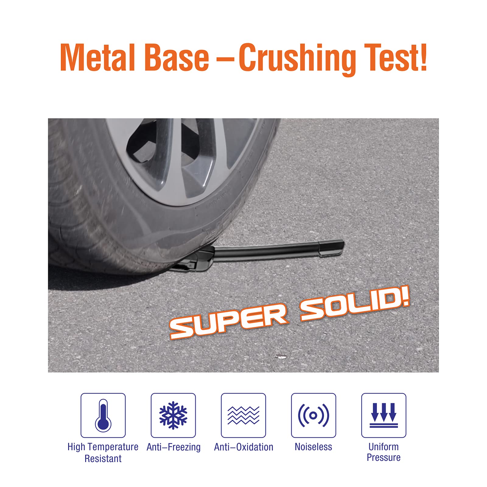 Wowiper Wiper Blades 26'' + 18'' Automotive Replacement Windshield Wiper Blades For My Car Premium All-Seasons Oe Quality Wipers