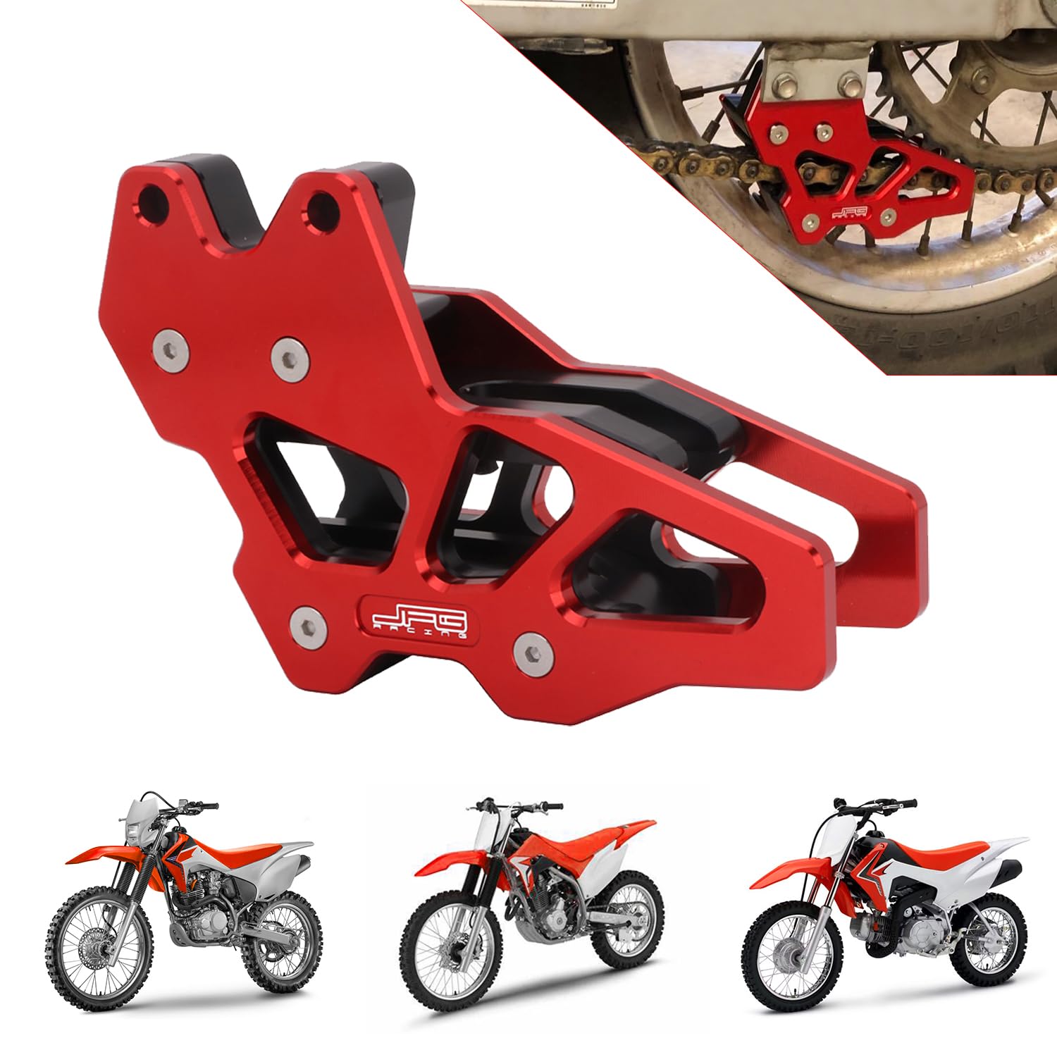 AnXin Motorcycle Chain Guide Guard Protector CNC for CRF150F 2003-2009 2012-2017 CRF230F 2003-2017 2019 CRF250F 2019-2023 Dirt P