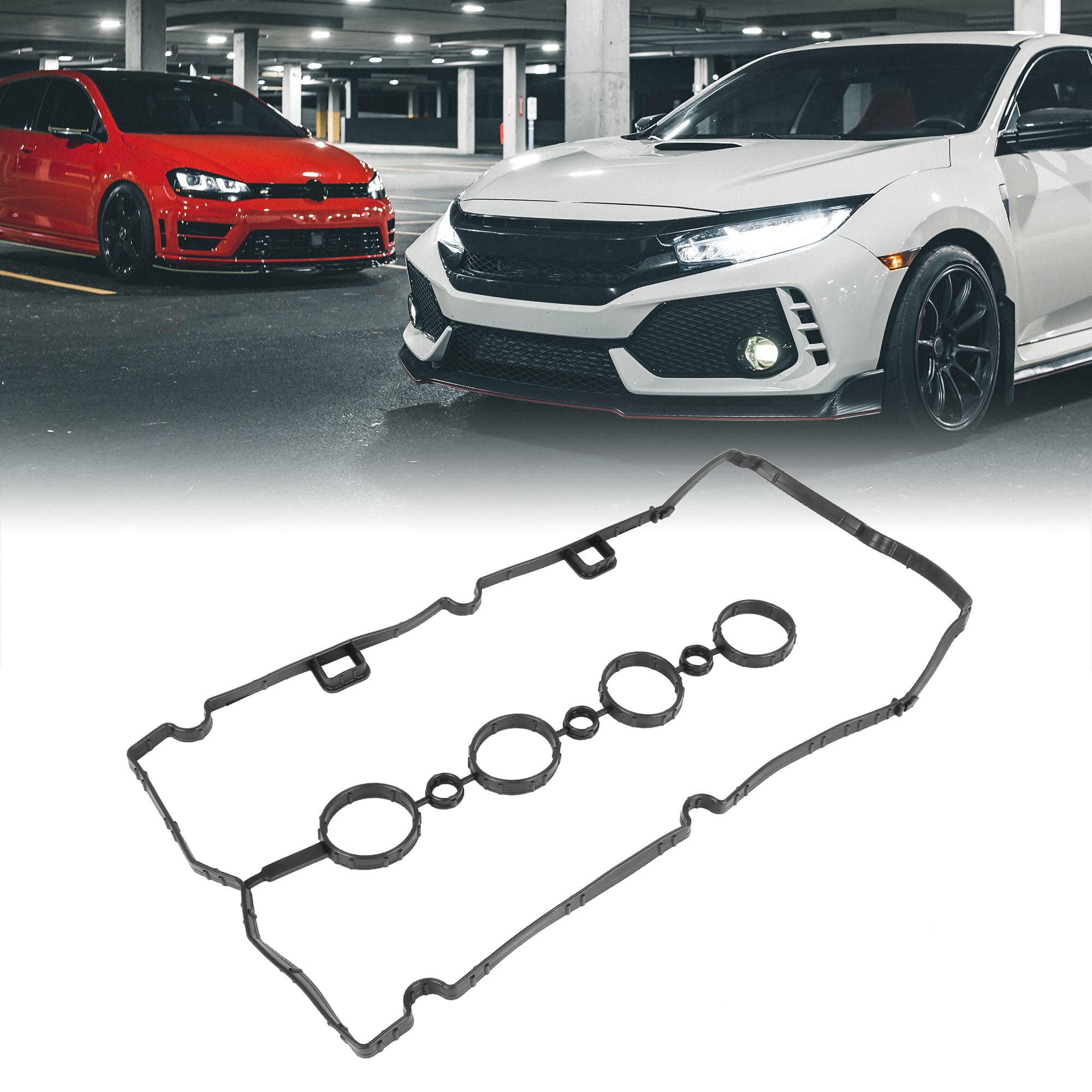 X Autohaux Engine Valve Cover Cylinder Head Gasket 55354237 Vs50779R For Chevy Cruze 1.8L 2011-2015 For Chevy Aveo 1.6L 2009-2011 For Chevy Sonic 1.8L 2012-2018