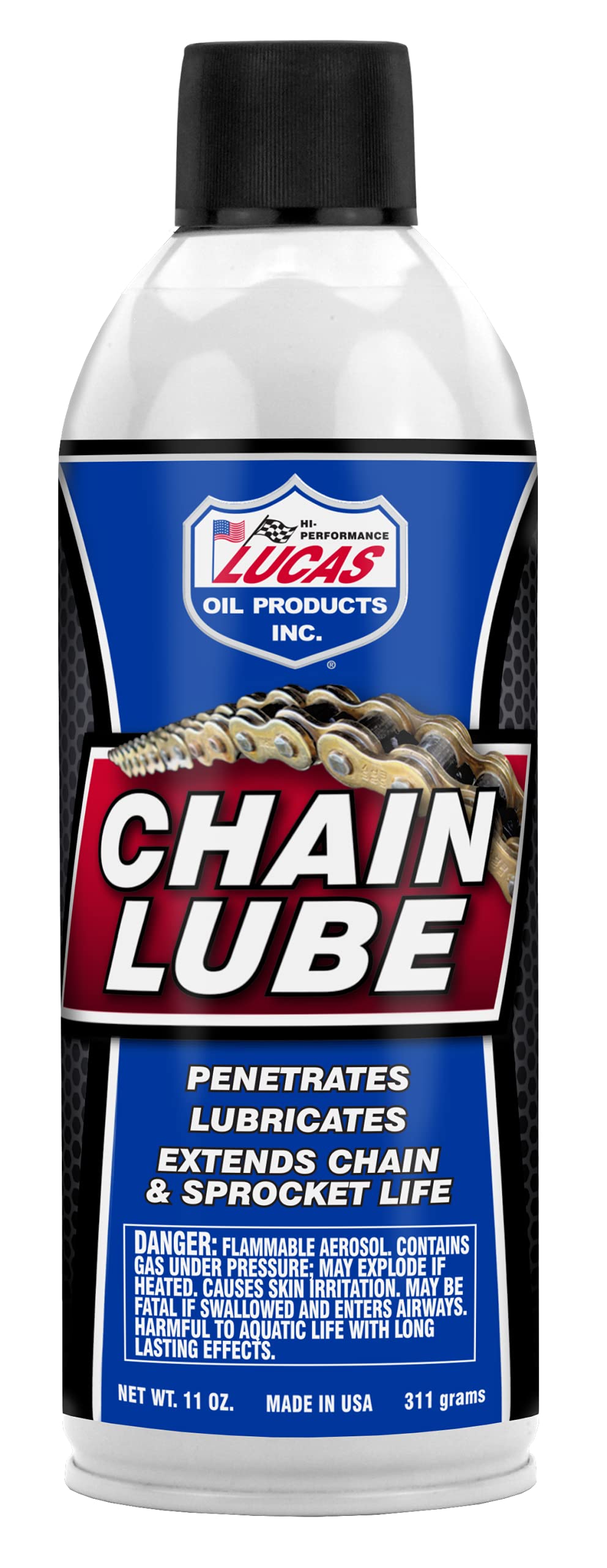 Lucas Oil 10393-12Pk Aerosol Penetrant/Chain Lube - 11 Oz., (Pack Of 12)