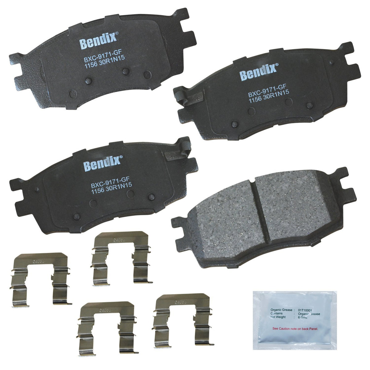 Bendix Priority1 Cfc1156 Ceramic Front Brake Pads For Dodge Attitude 2011-2006, Hyundai Accent 2011-2006, Jac J4 2020-2018, Kia 
