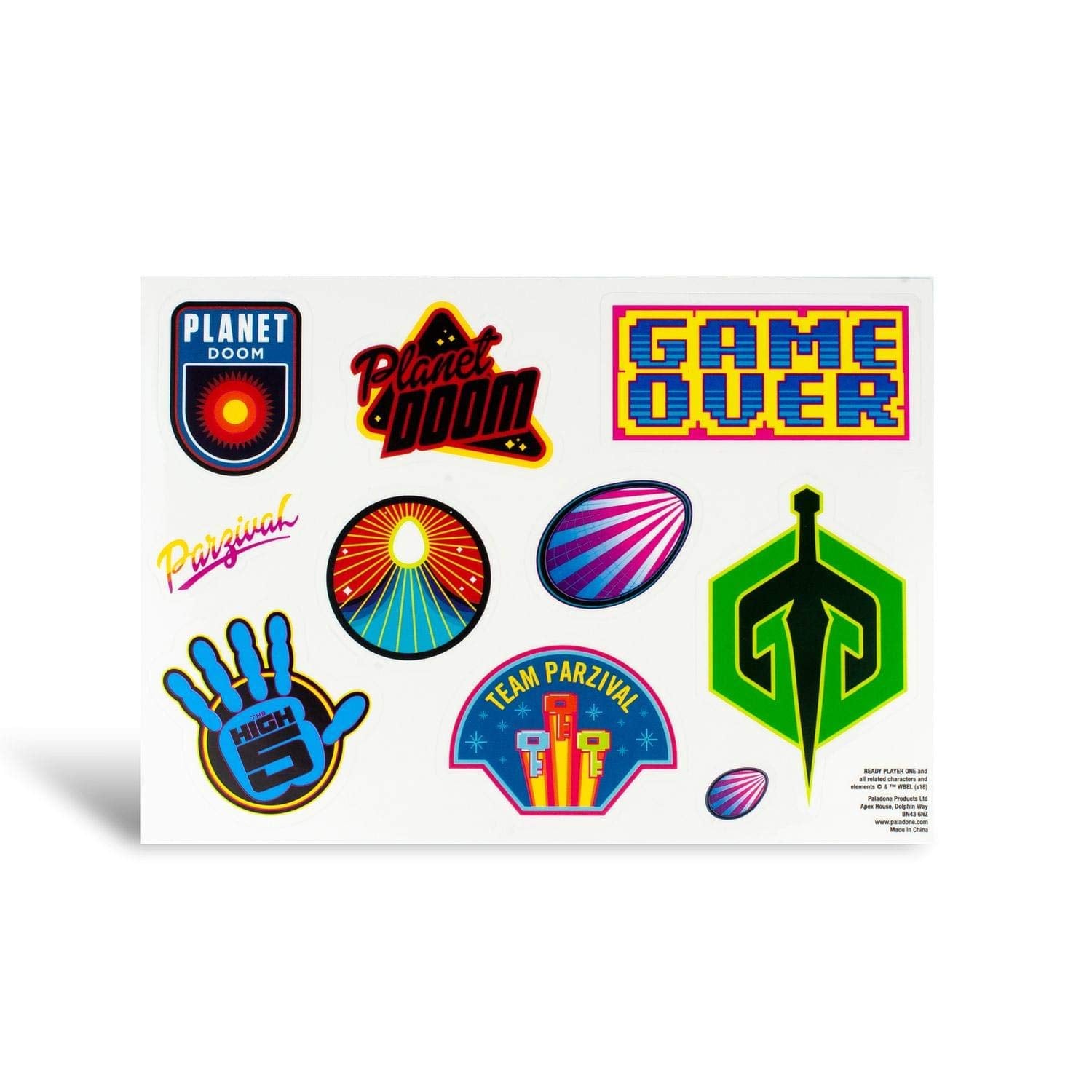 Paladone Gadget Decals, Vinyl, Multi-Colour, 21 X 15 X 1 Cm