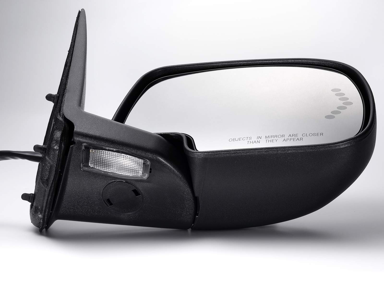 APA Replacement Rear View Mirror Power Folding Heated Signal Memory Puddle for 2003-2007 SILVERADO SIERRA TAHOE YUKON ESCALADE P