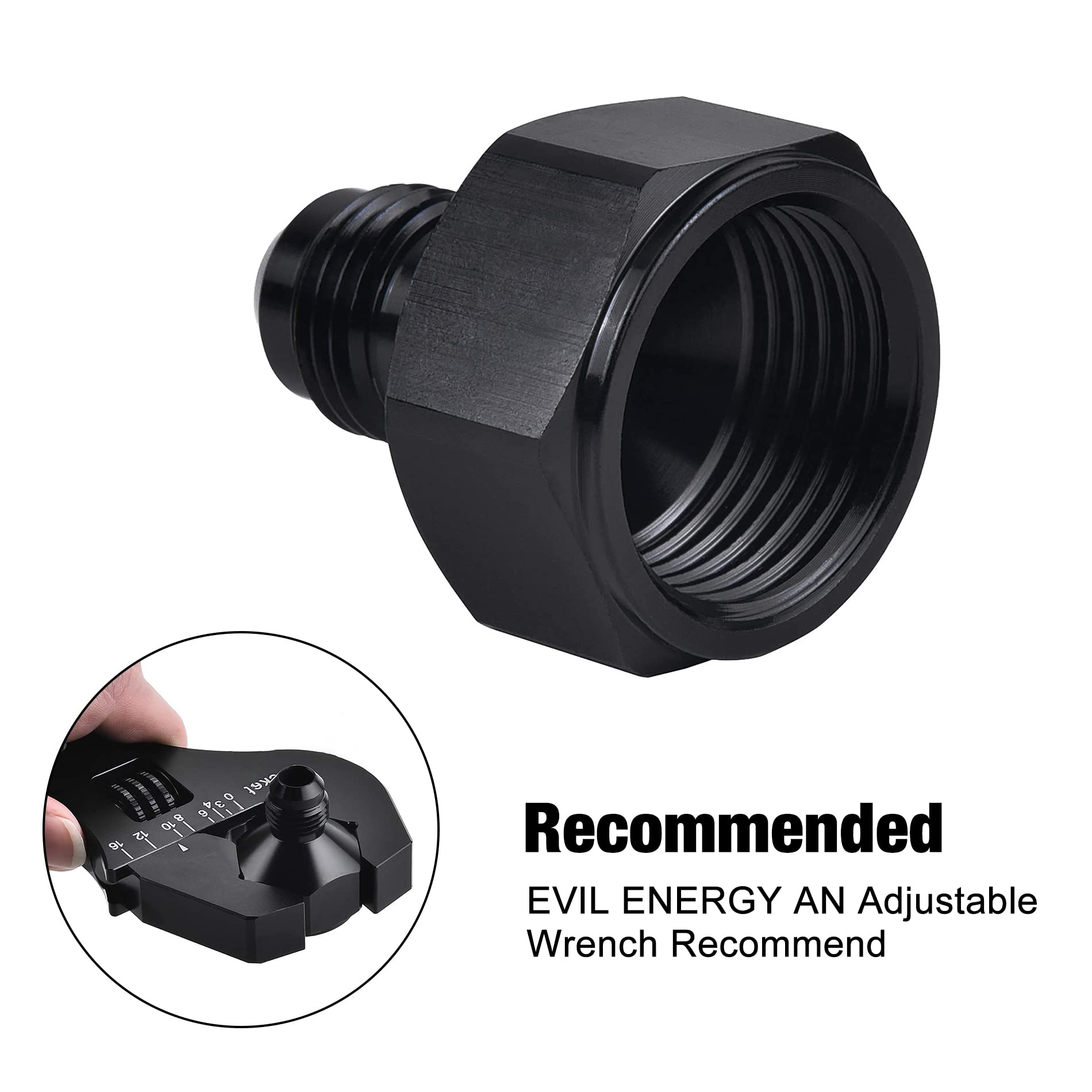 Evil Energy 8An Female To 6An Male Flare Reducer Adapter