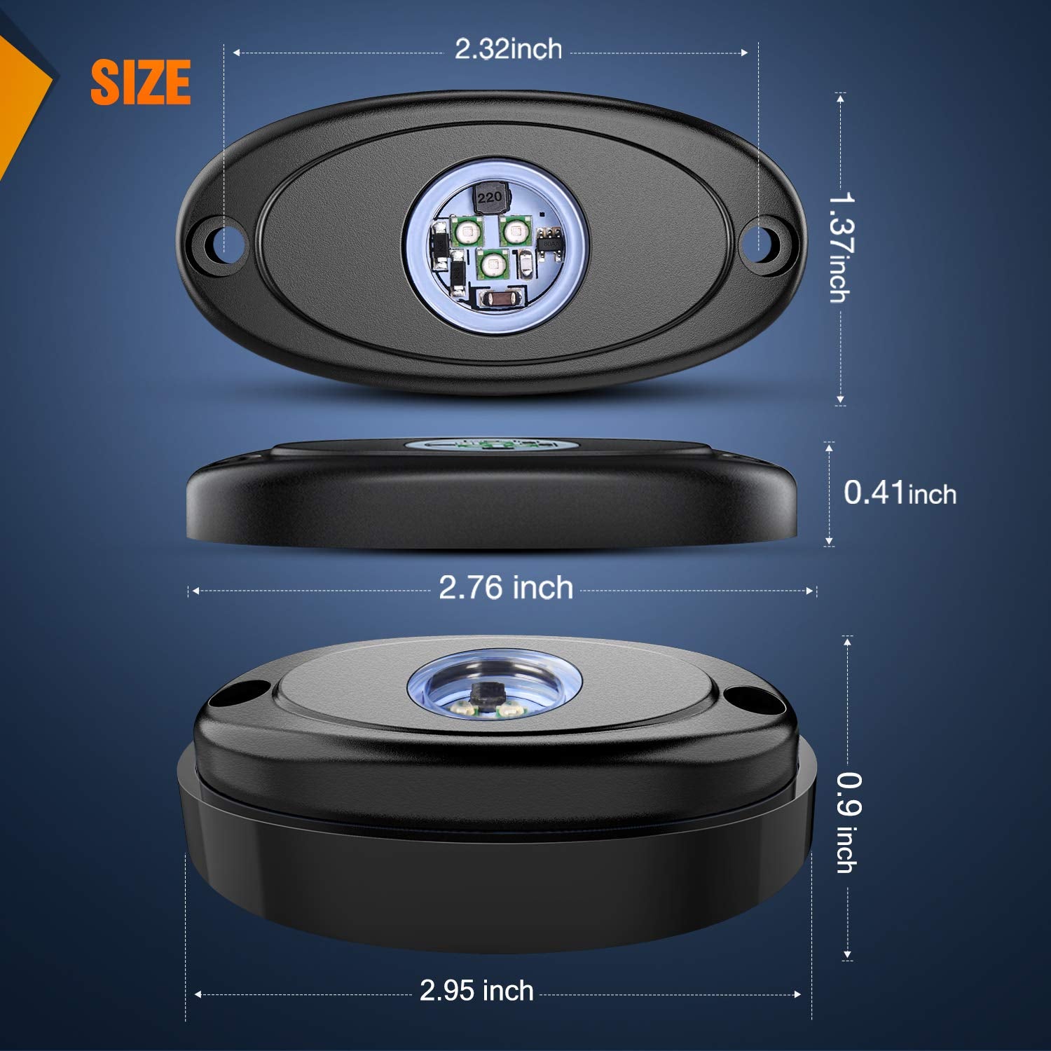 Nilight Led Rock Light 6Pcs Green Light Pods Waterproof Under Body Wheel Well Light Exterior Interior Lights For Car Truck Picku