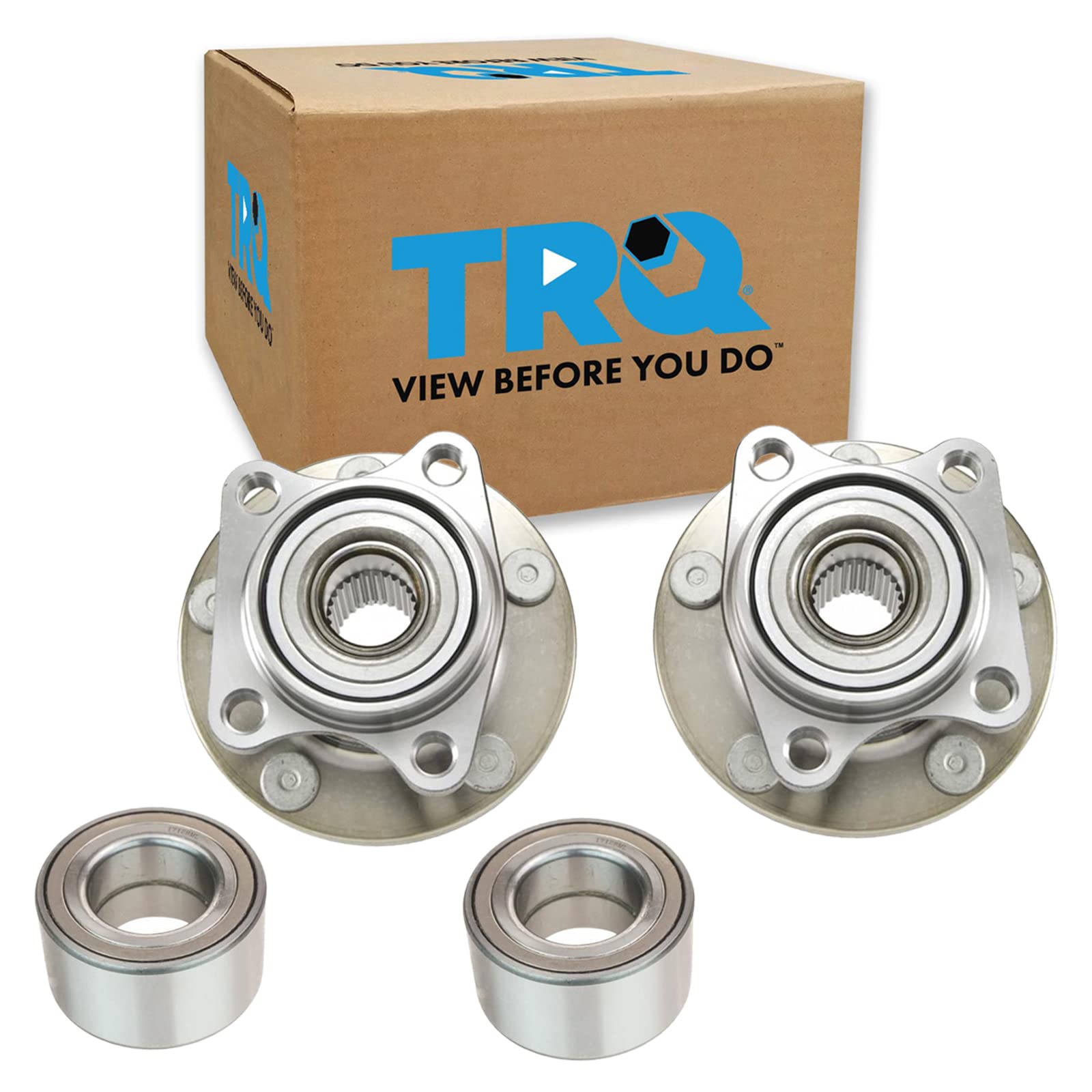 Trq Wheel Hub Bearings Assembly Set Compatible With 2007-2010 Ford Edge Lincoln Mkx