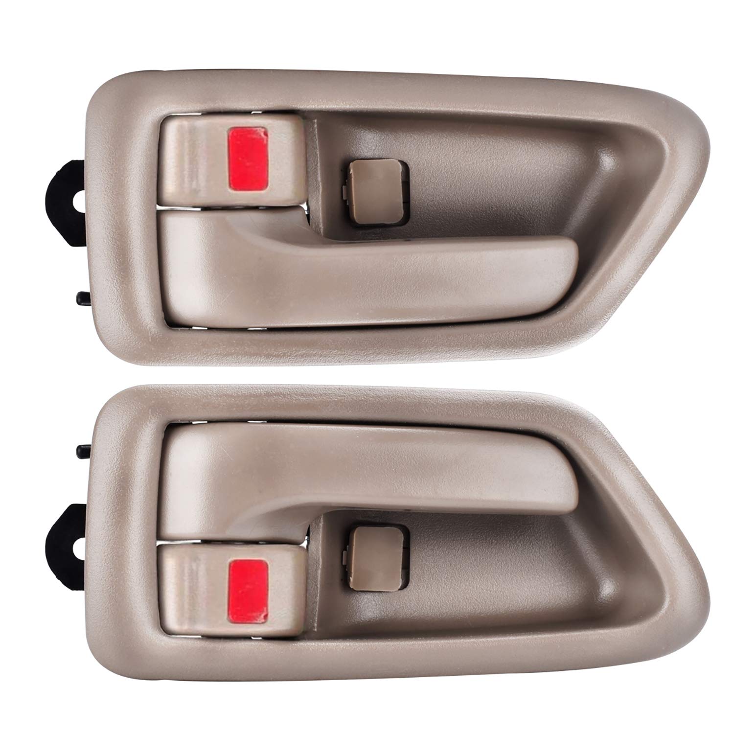 Faersi 2Pcs Inside Interior Door Handle Front Rear Driver & Passenger Side Replacement For 1997 1998 1999 2000 2001 Camry, Gray