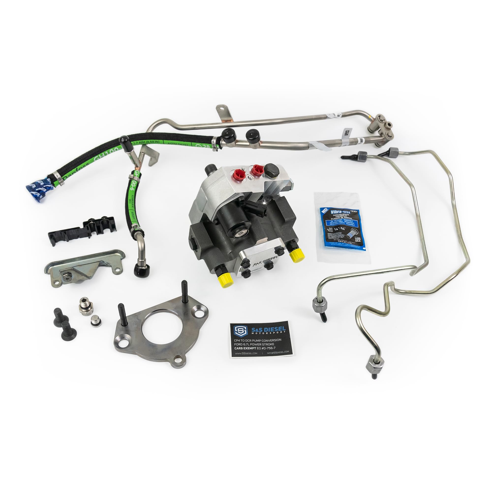 S&S Diesel Motorsport CP4 to DCR Pump Conversion Compatible with 2011+ Ford 6.7 Powerstroke Diesel (6.7F-DCR-1)
