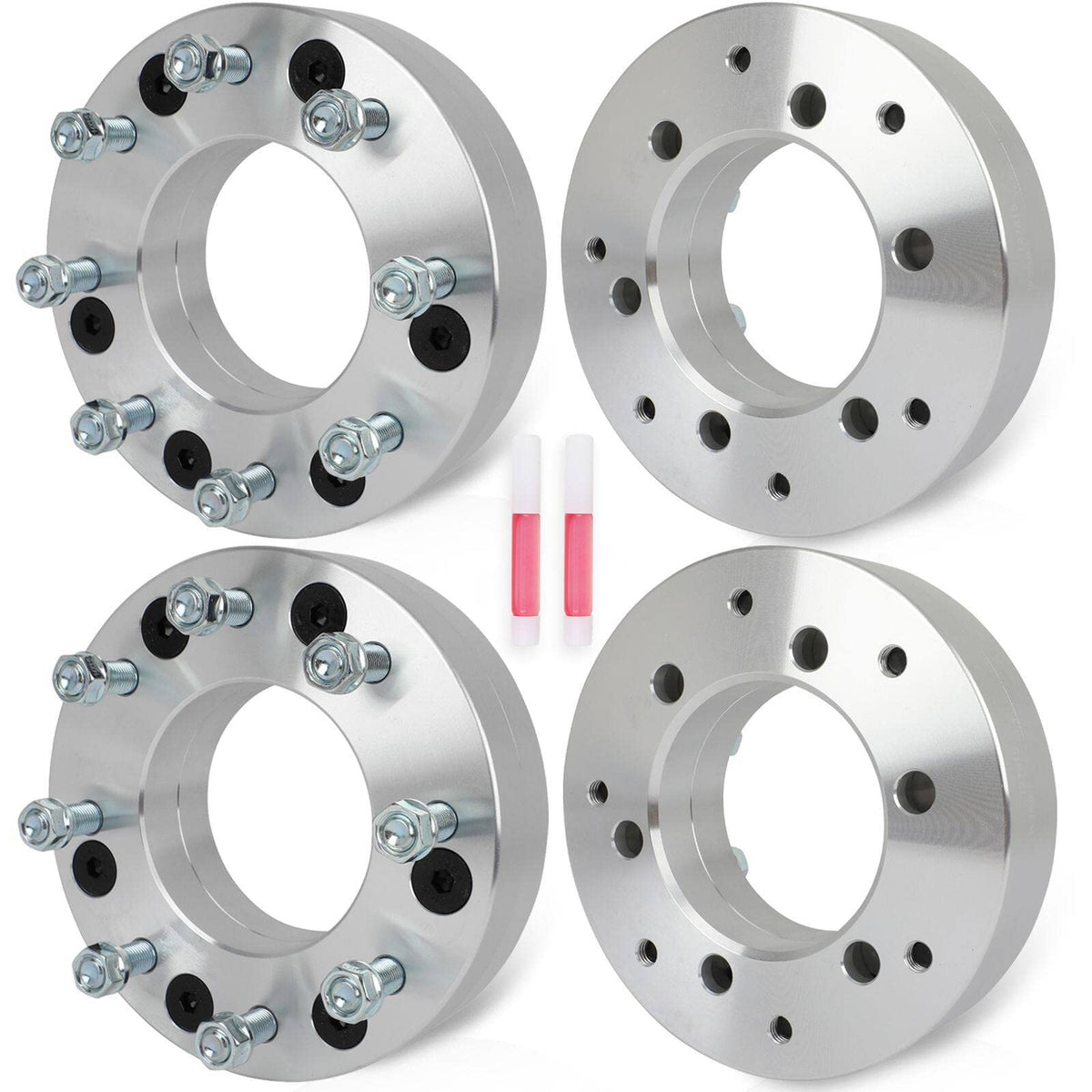 ECCPP 4PCS change bolt pattern from 6x5.5 to 8x6.5 Conversion Wheel Adapters 2'' inch for Chevrolet Silverado 1500 1999-2023 for