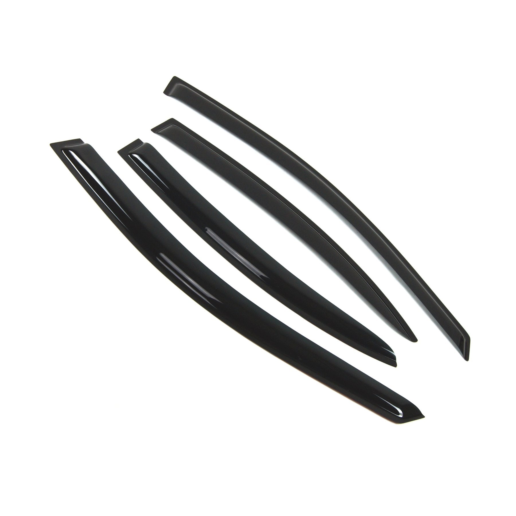 Tuningpros Outside Mount Window Vent Visors Rain Guards Compatible With Hyundai Accent 2006-2011 | Side Window Wind Deflectors R