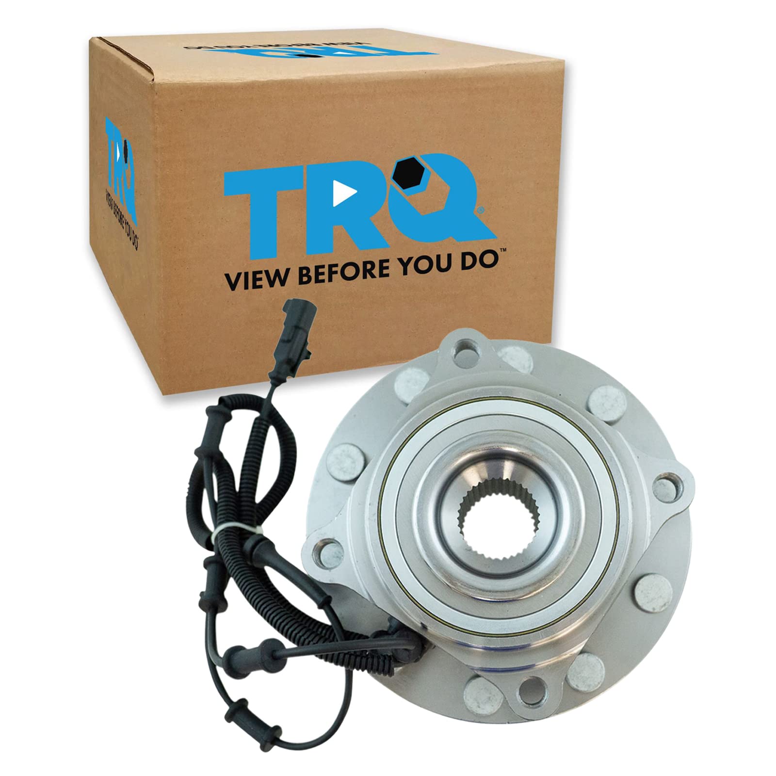 Trq Front Driver Side Passenger Side Wheel Bearing & Hub Assembly With Abs Sensor Compatible With 2008-2010 Dodge Ram 4500 Ram 5