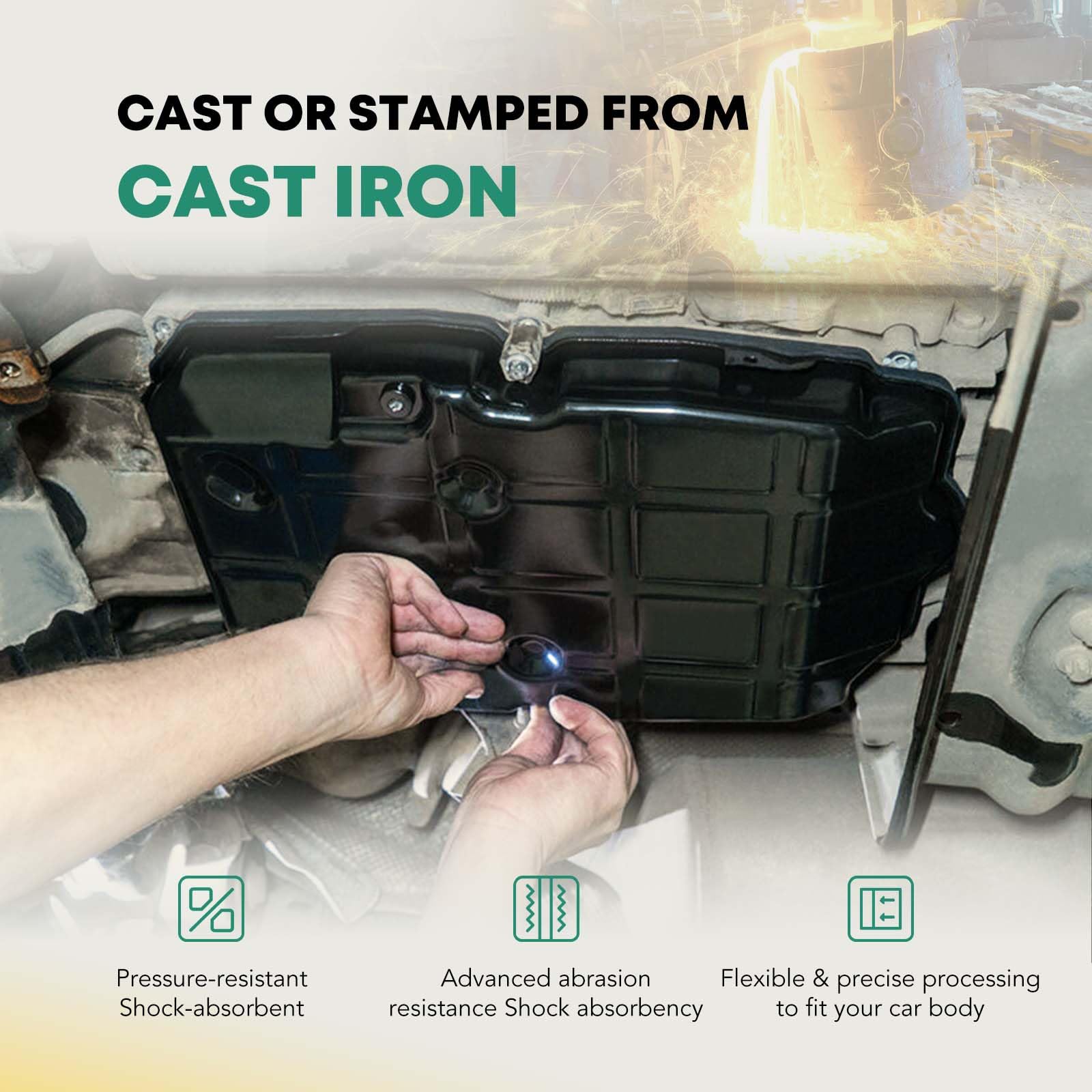 Lower Engine Oil Pan Replacement For Volkswagen Vw Beetle Jetta Golf Rabbit Passat L5 2.5L