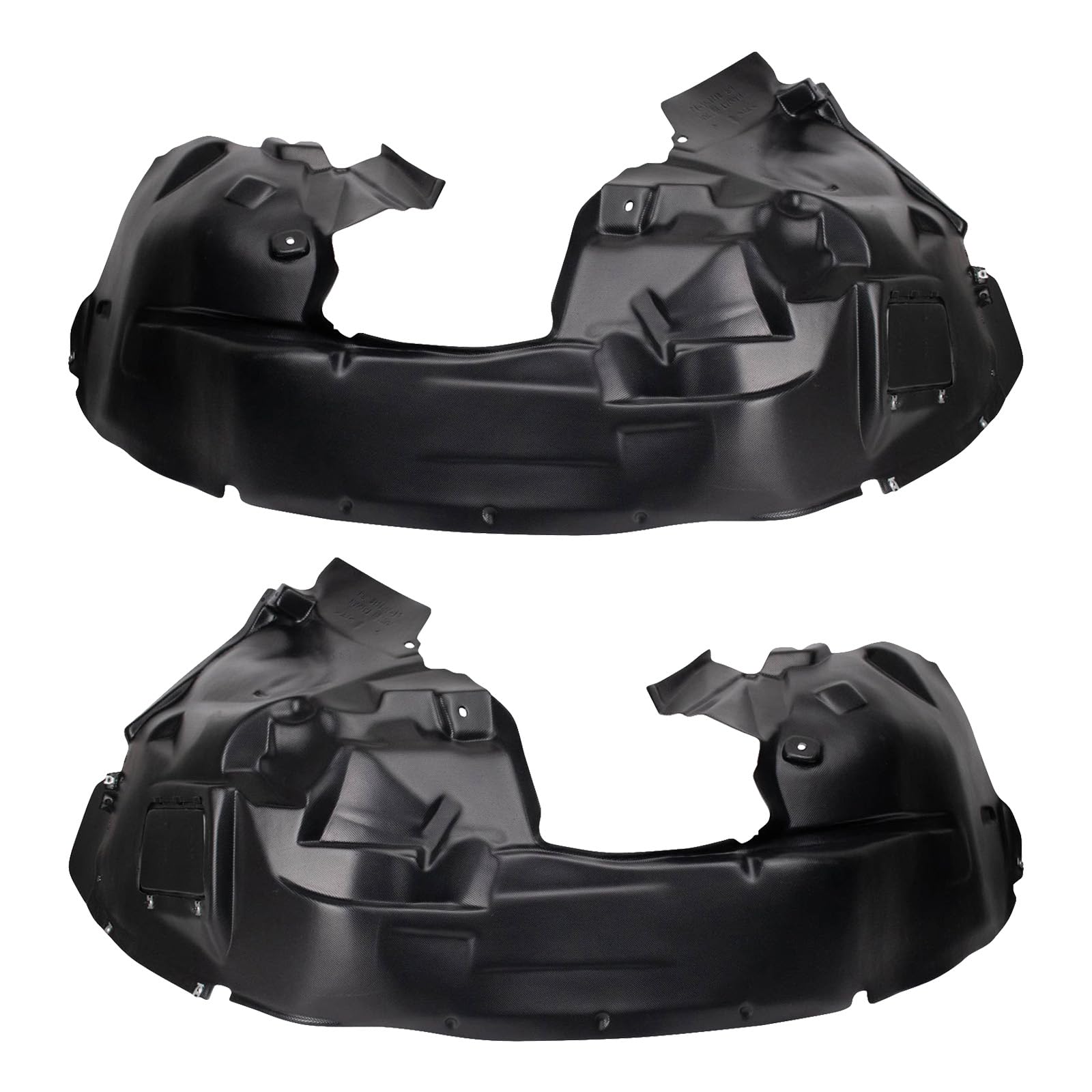 Trq Front Inner Fender Liner Set Compatible With 2015-2018 Jeep Renegade Ch1248183 Ch1249183