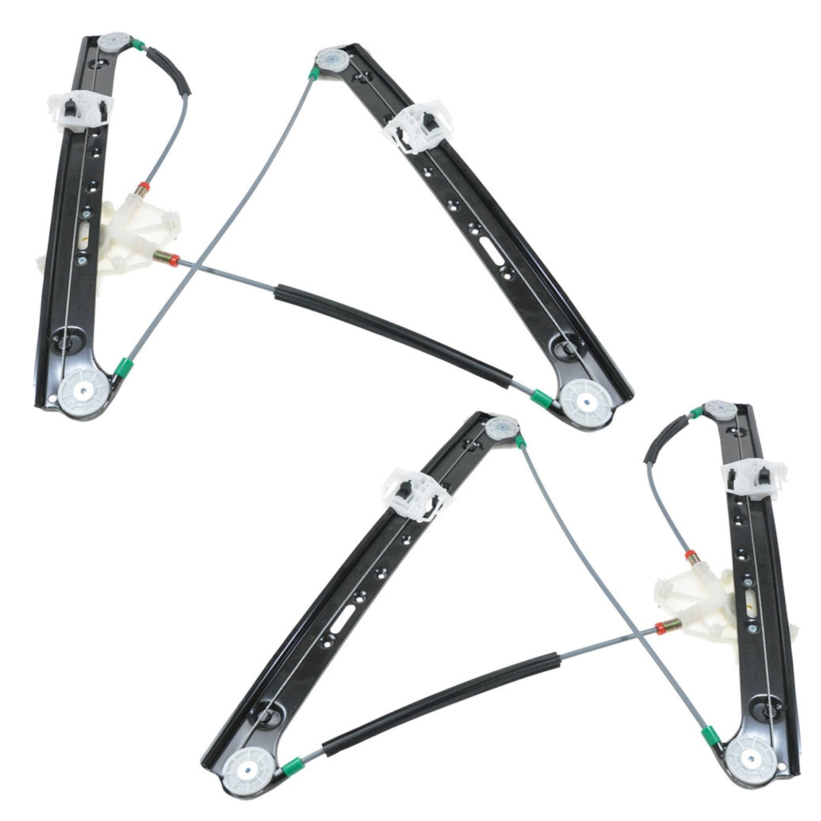 Trq Front Power Window Regulator Set Compatible With 2004-2010 Bmw X3