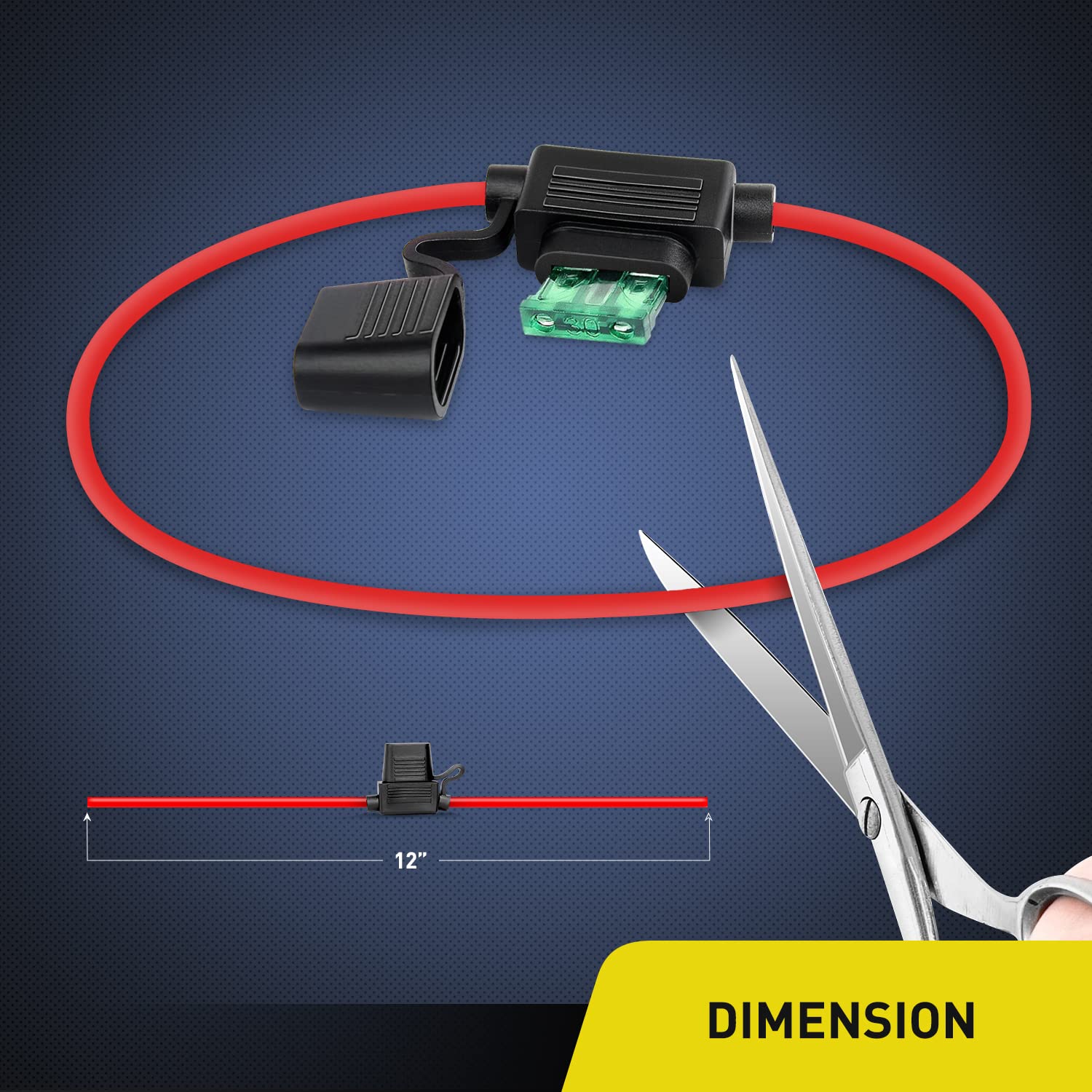 Nilight 120 Pcs Mini Atm/Apm Blade Fuse 5A/7.5A/10A/15A/20A/25A/30A Amp Assorted Set With 10 Pack 14Awg Atc/Ato Inline Fuse Hold
