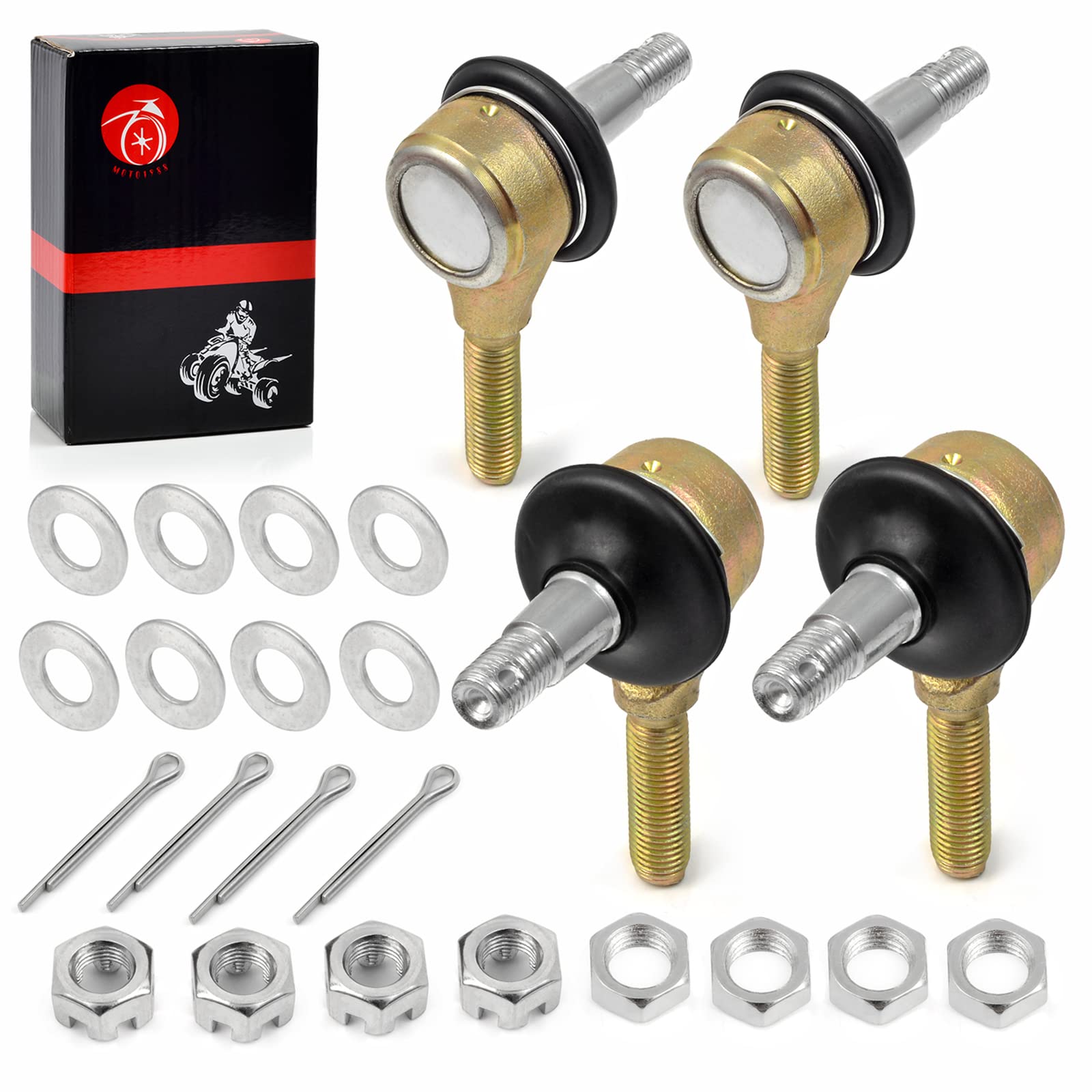 Tie Rods End Ball Joints Left Right for YAMAHA Banshee Raptor Warrior Wolverine Blaster 125 200 250 350 660 Grizzly 125 350 450