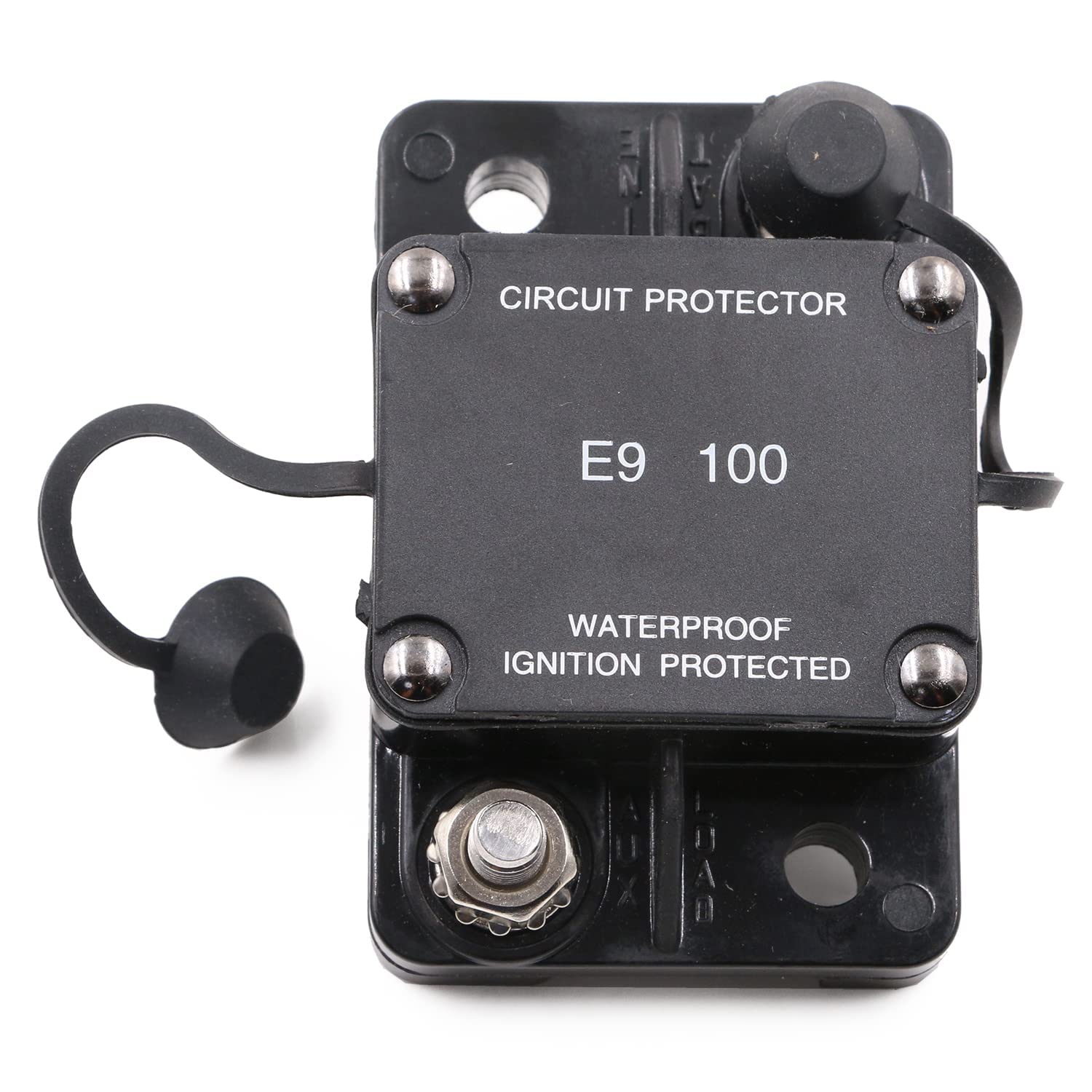 T Tocas Hi-Amp Circuit Breaker Marine Auto Reset Circuit Breakers No Switch Button Waterproof Ip67 Marine Automotive Truck (100A