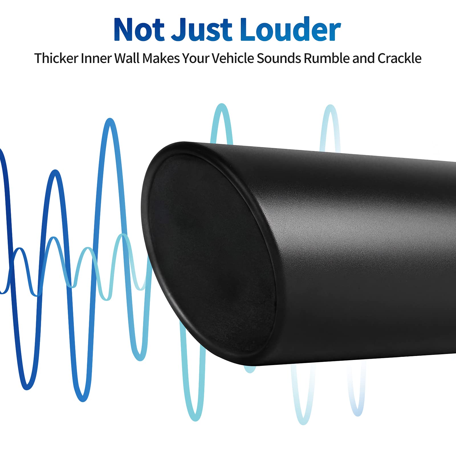 Autosaver88 5 Inch Inlet Exhaust Tip, 5'' Inlet 6'' Outlet 15'' Long Stainless Steel Exhaust Tail Pipe Tip, 5'' To 6'' Universal