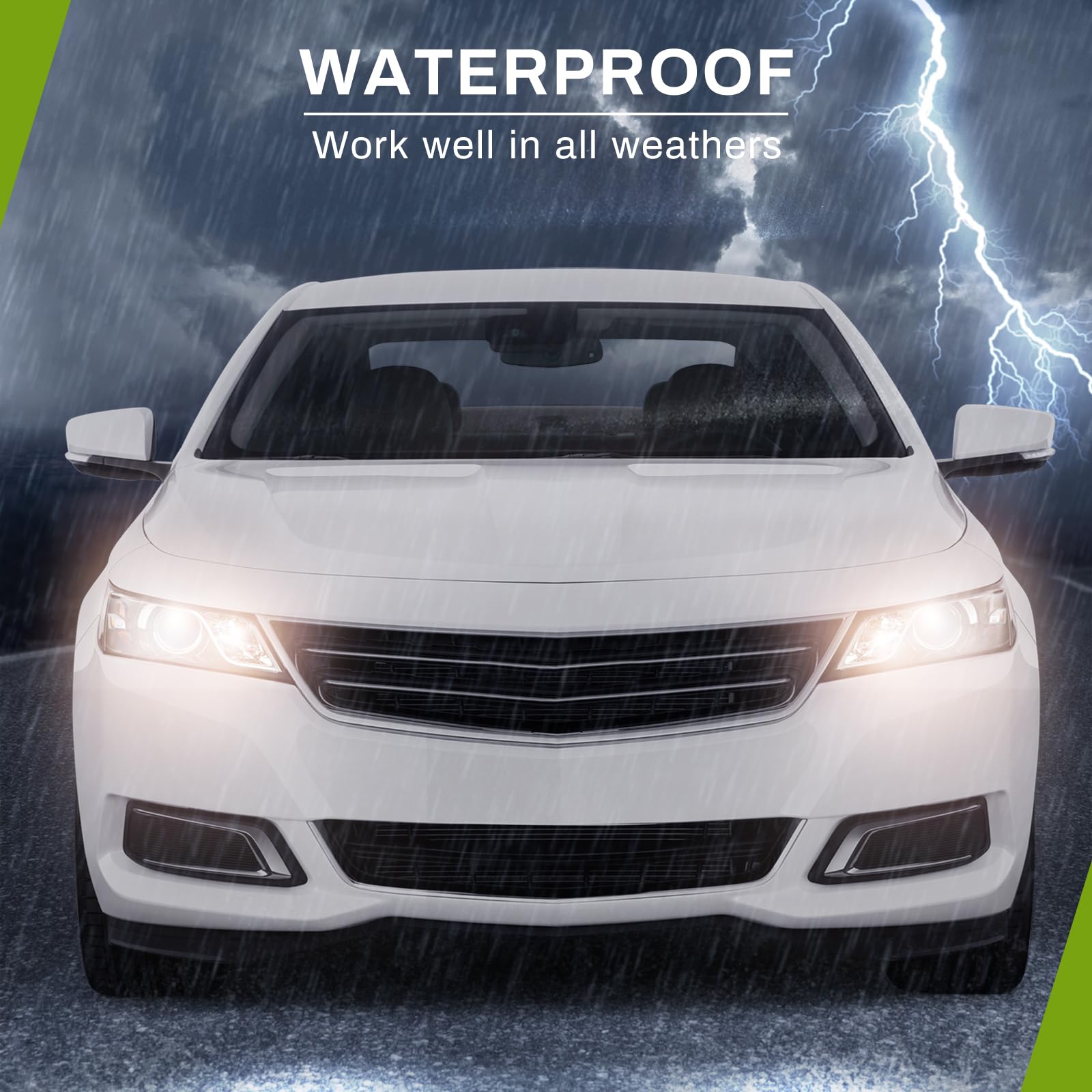 Autosaver88 Projector Headlights Assembly Compatible With 2014-2020 Chevy Impala Factory Halogen Headlamp With Bulbs Black Housi