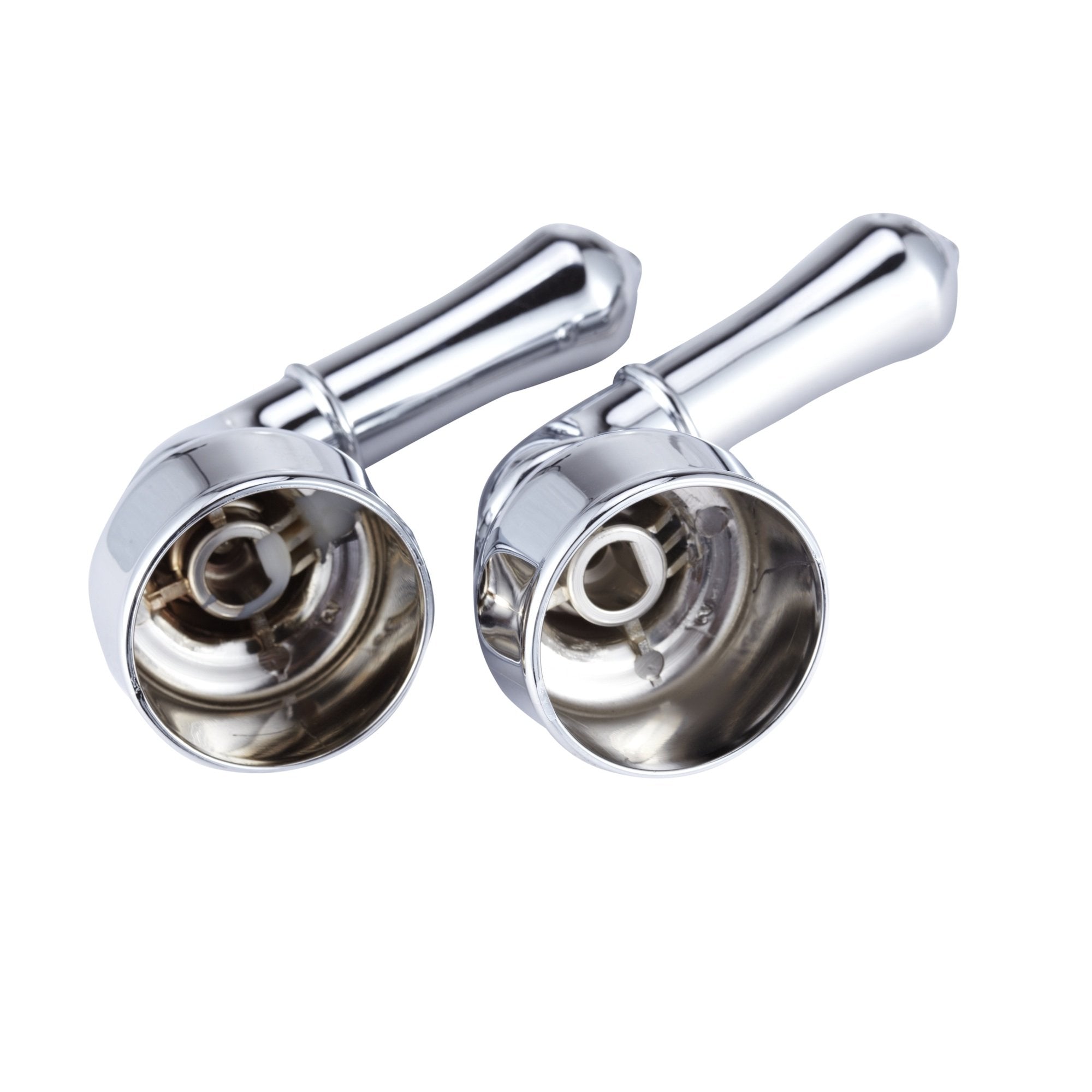 Dura Faucet DF-RKC-CP RV Replacement Hot and Cold Classic Handles - Metallic Plating Over ABS Models Only (Chrome Plated Over AB