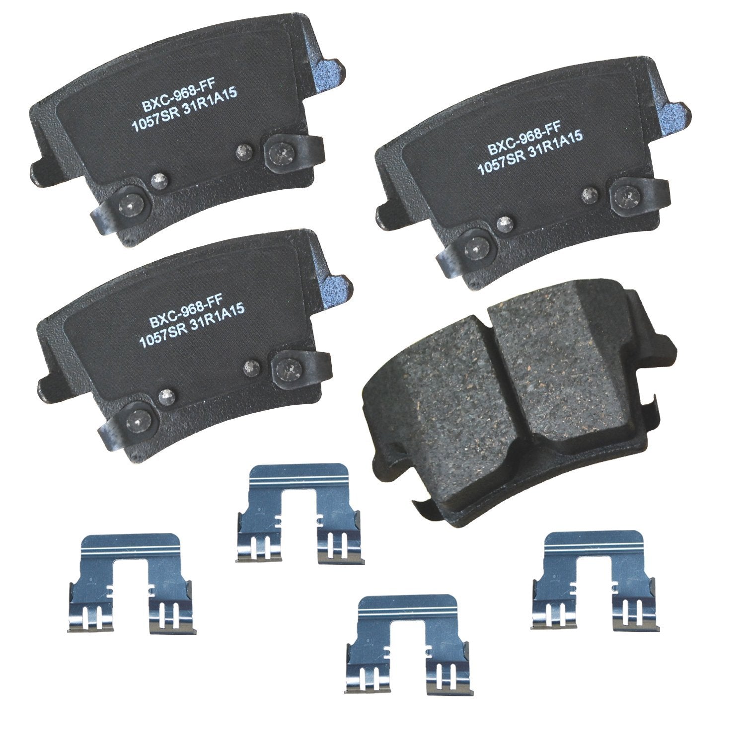 Bendix Premium Sbc1057Sr Ceramic Rear Brake Pads For Chrysler 300 2022-2005, Dodge Challenger 2022-2009, Charger 2022-2006, Magn