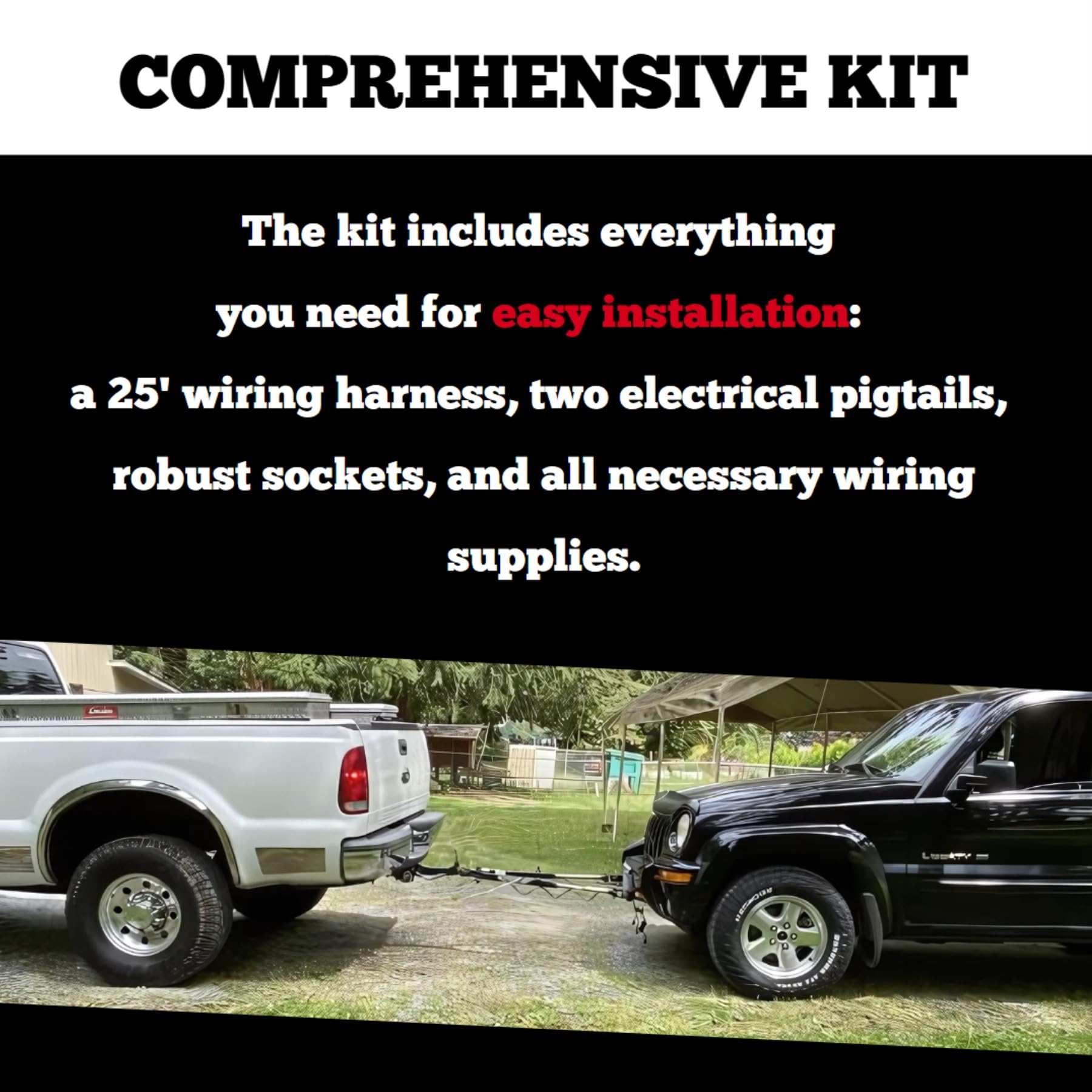 Roadmaster 152-Led Universal Taillight Wiring Kit With Led Bulbs | Enhanced Safety | Diodes Prevent Feedback Between Vehicles | Designed To Wire Nearly All Towed Vehicles | Comprehensive Kit