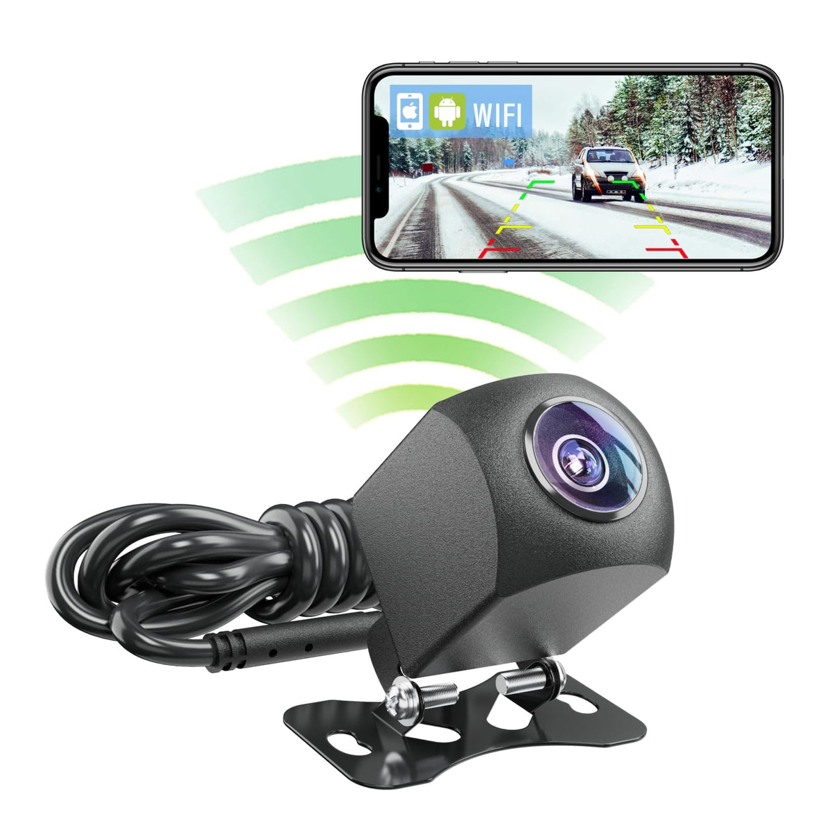 Eway Digital Wireless Backup Camera Phone Tablet Monitor For Iphone Android, Truck Rear/Front Viewing Back Up Reverse Camera Sys
