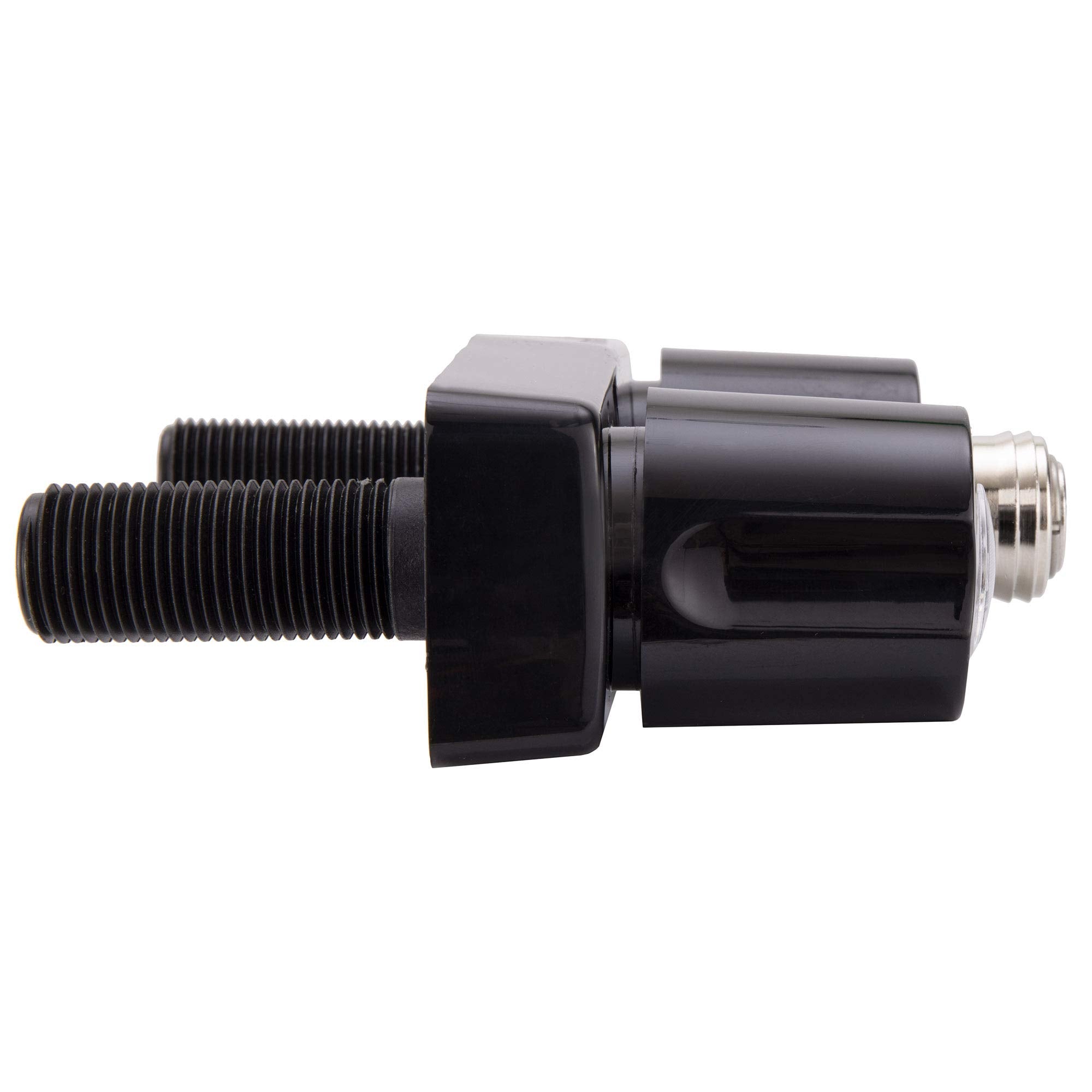 Recpro Rv Exterior Faucet Hot/Cold | High Pressure Sprayer | Metal | Optional Flex Spout | Rv Exterior Shower Faucet | Rv Exterior Sprayer Faucet (With Flex Spout, Black)