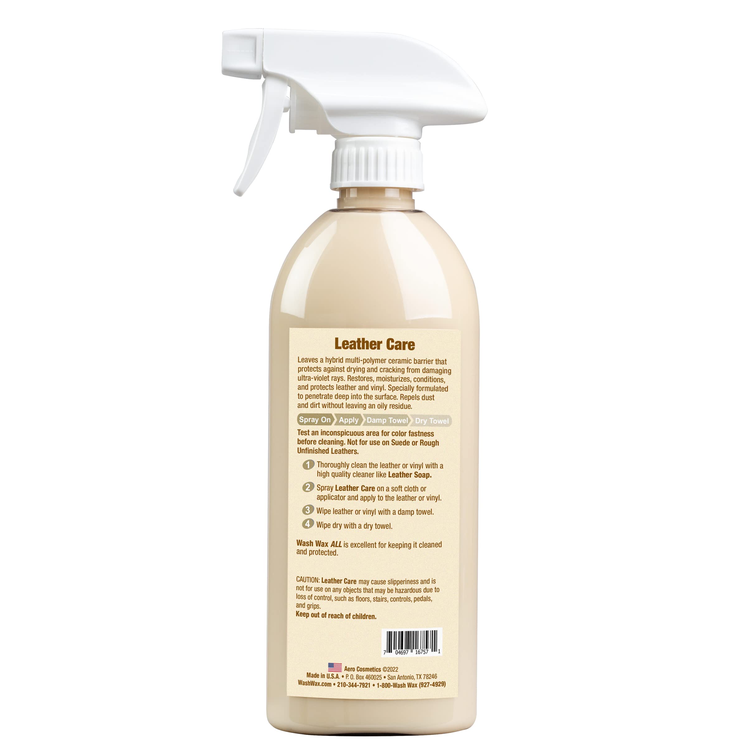 Leather Care, Conditioner, Uv Protectant, Aircraft Grade Leather Care, Better Than Automotive Products. Excellent For Furniture,