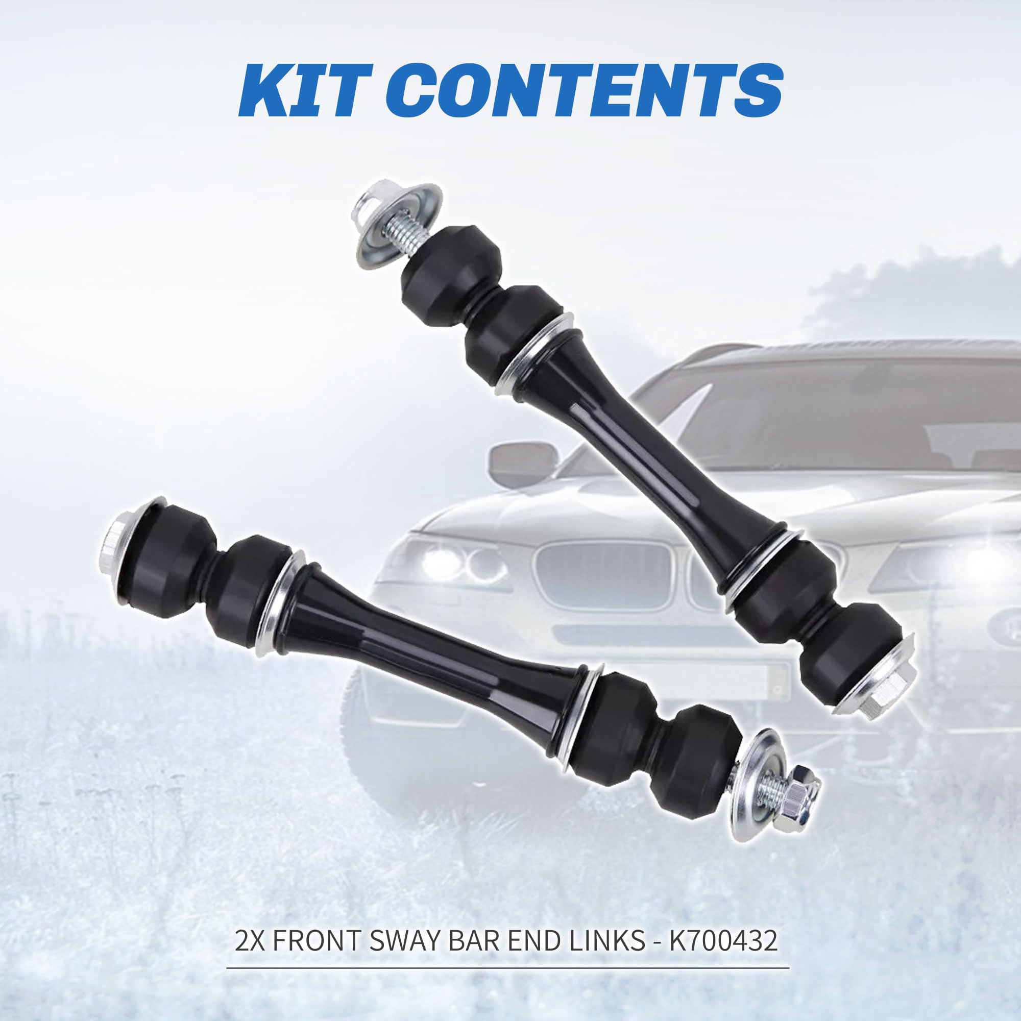 Rockplanet Stabilizer Front Sway Bar End Links Compatible with Chevy Silverado Suburban Cadillac Escalade GMC Sierra Yukon XL 15
