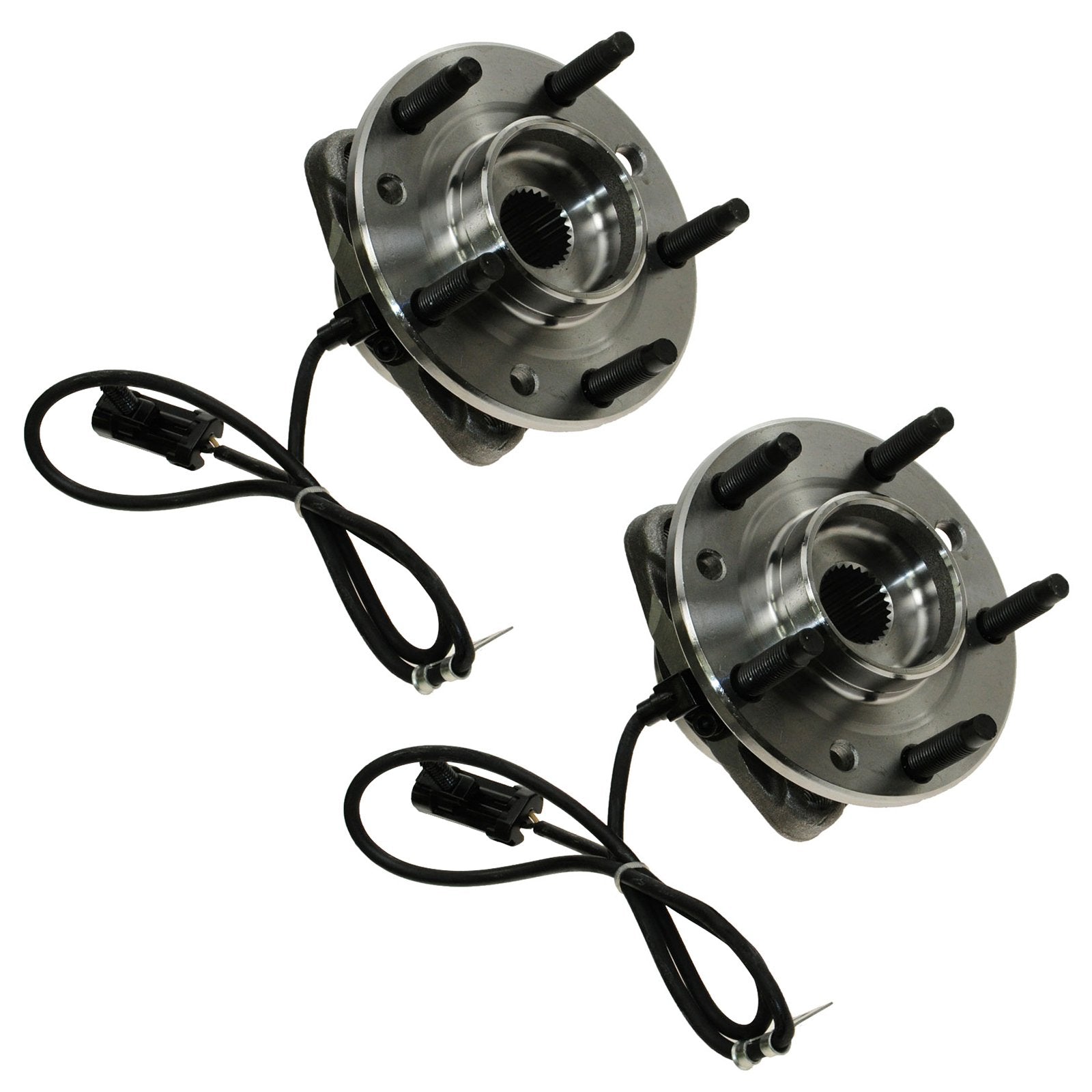 Trq Front Wheel Hub Bearings Assembly Set Compatible With 1997-2005 Chevrolet Blazer 1997-2004 S10 1997-2001 Gmc Jimmy Sonoma 19