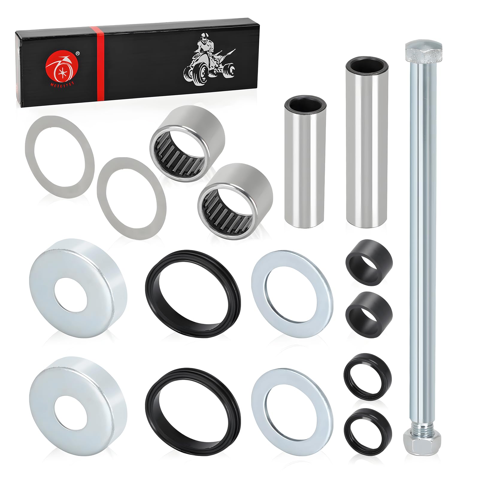 Swing Arm Bearing Bushing Seal Pivot Shaft Bolt Kit For Yamaha Blaster 200 1988-2006