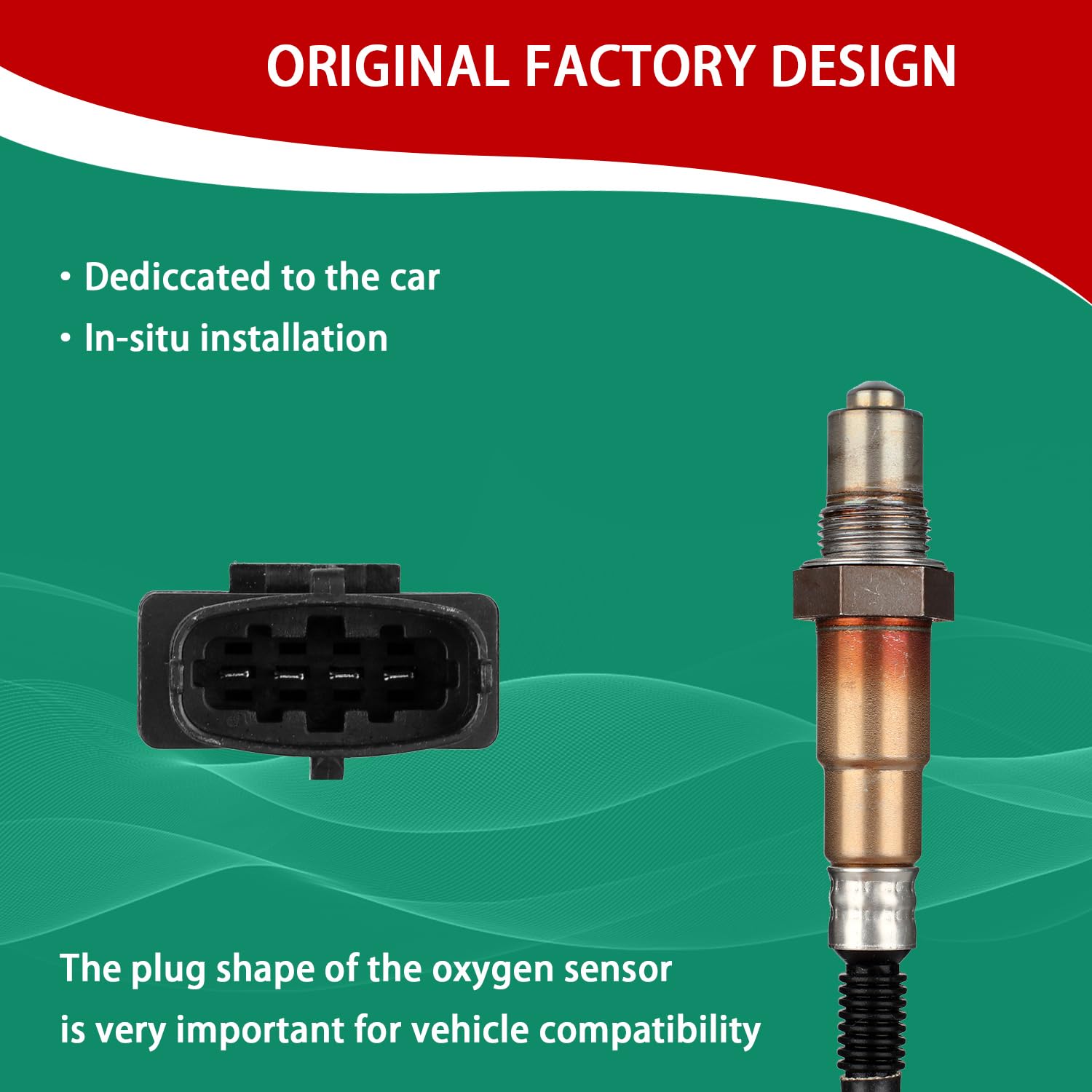 Necatuo 234-4529 Upstream O2 Oxygen Sensor Heated Air Fuel Ratio Compatible With Chevrolet Cruzebuick Encore Trax Volt Chevy Son