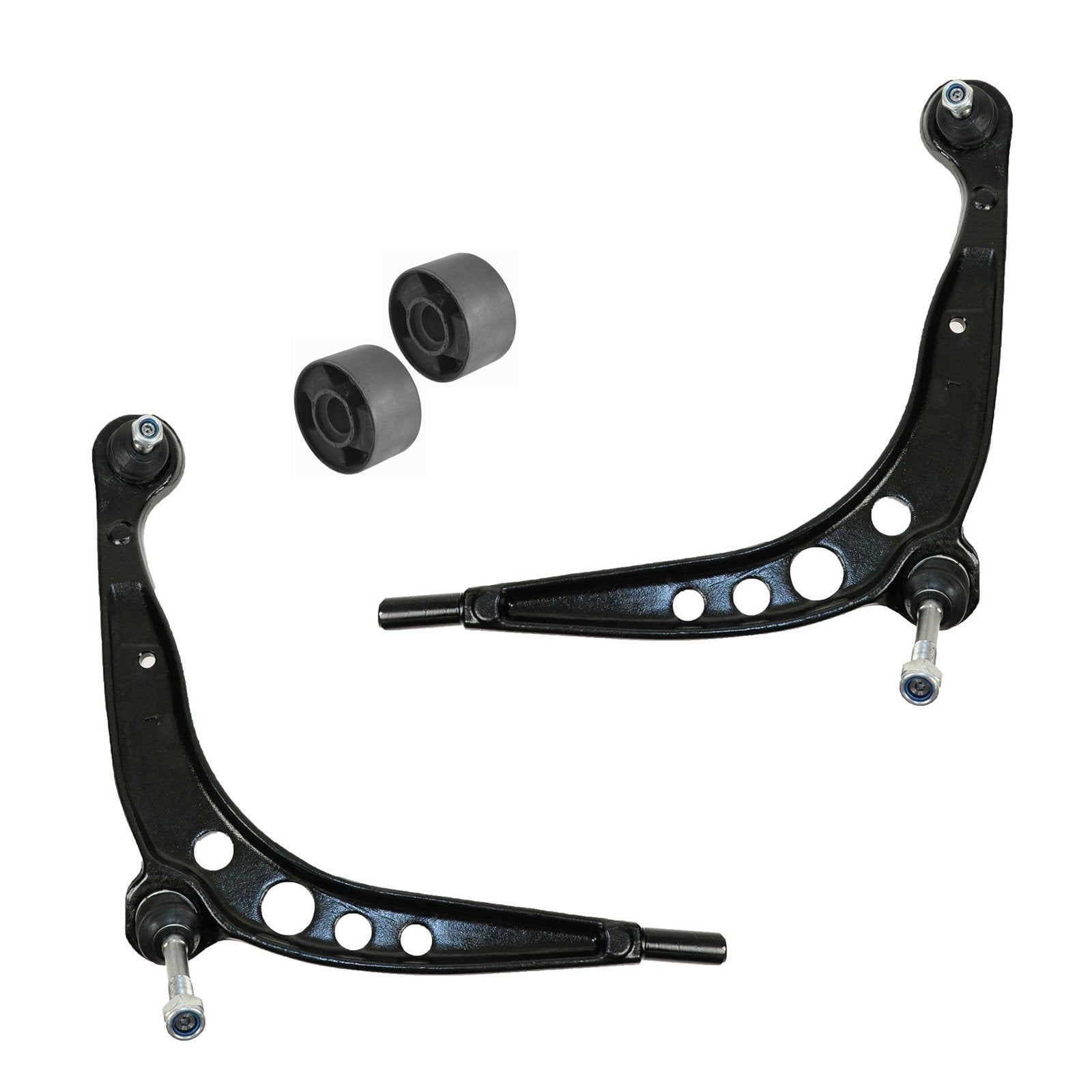 TRQ Front Lower Control Arm with Ball Joint Set Control Arm Bushing Compatible with 1984-1992 BMW 318i 1991 318is 1984-1987 325e